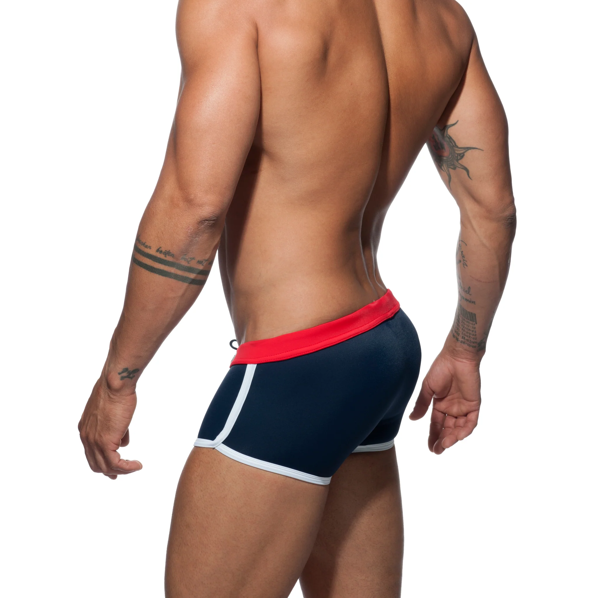 Addicted Plain Swim Boxer Navy ADS164 - Image 3