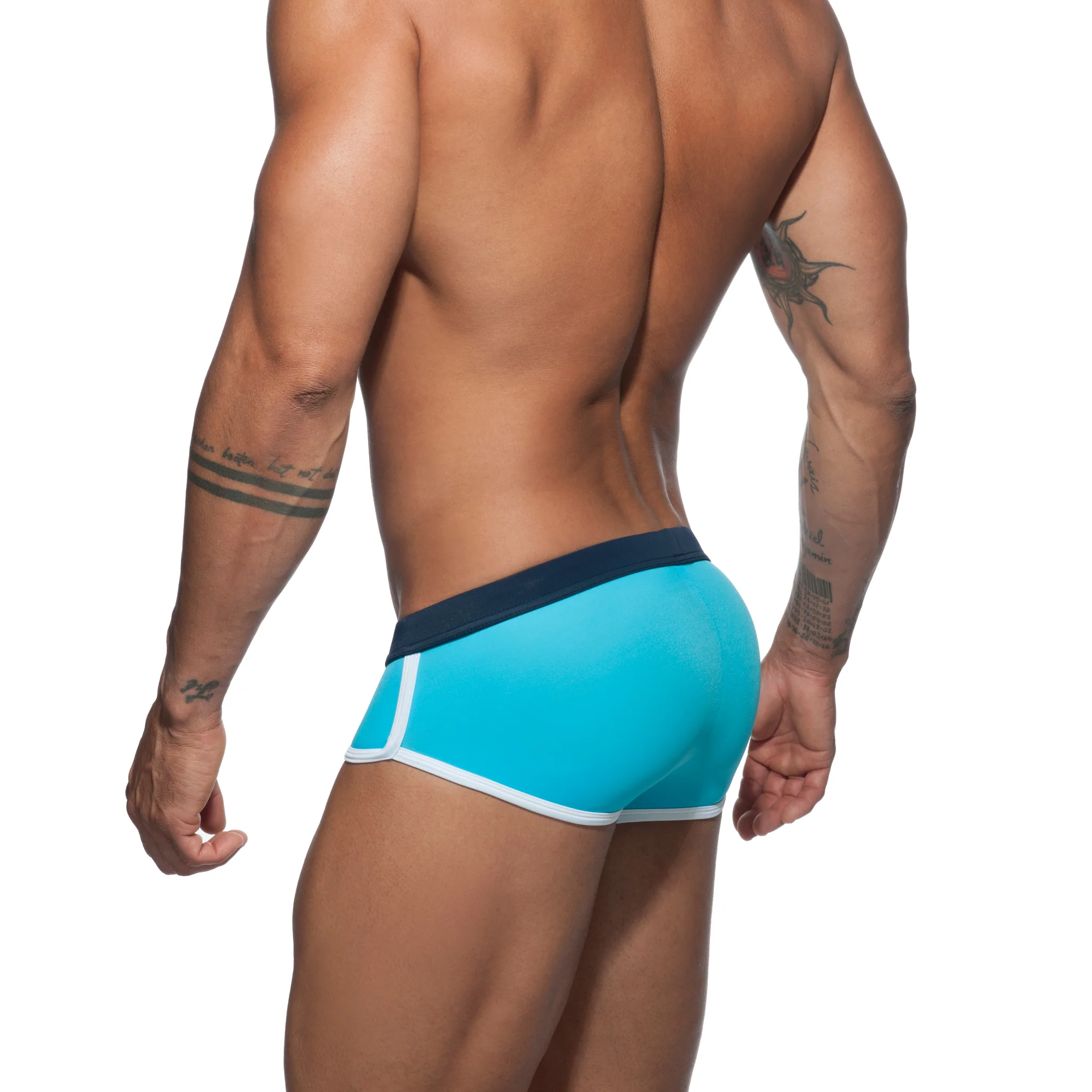 Addicted Plain Swim Brief Turquoise ADS163 - Image 3