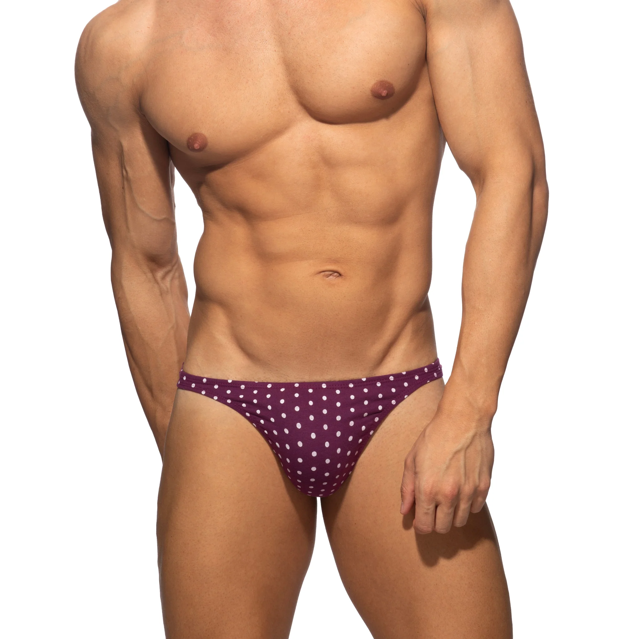 Addicted Polka Dots Thong Aubergine AD1402 - Image 2