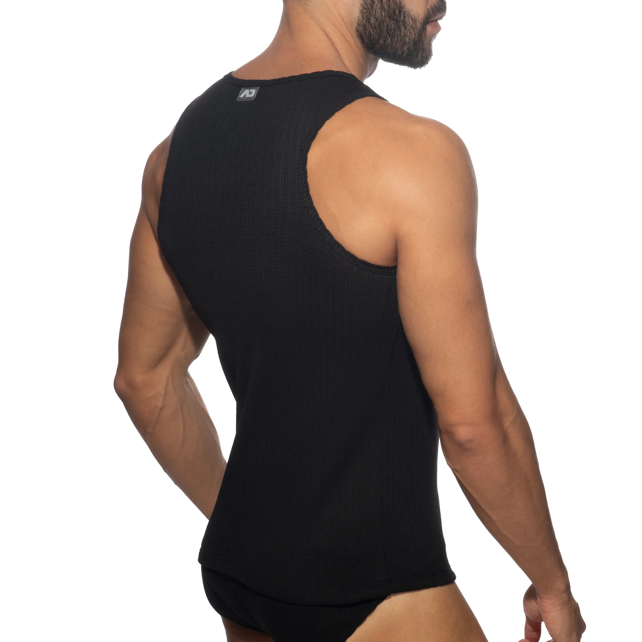 Addicted Puff Tank Top Black AD1378 - Image 3