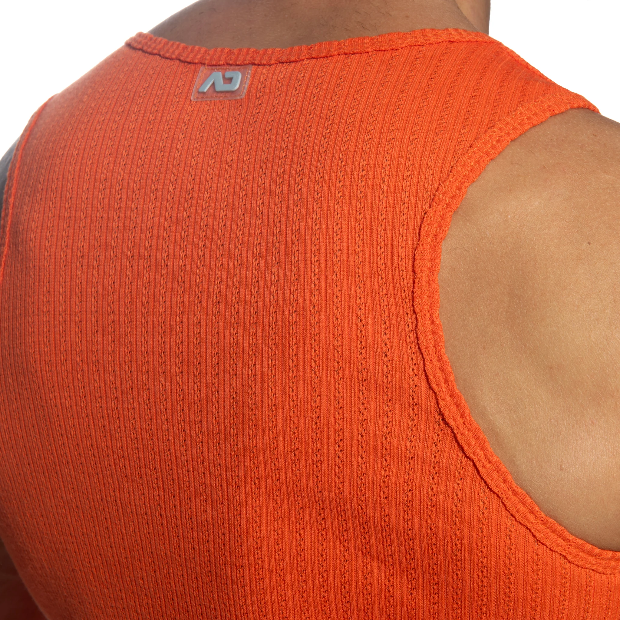 Addicted Puff Tank Top Orange AD1378 - Image 4