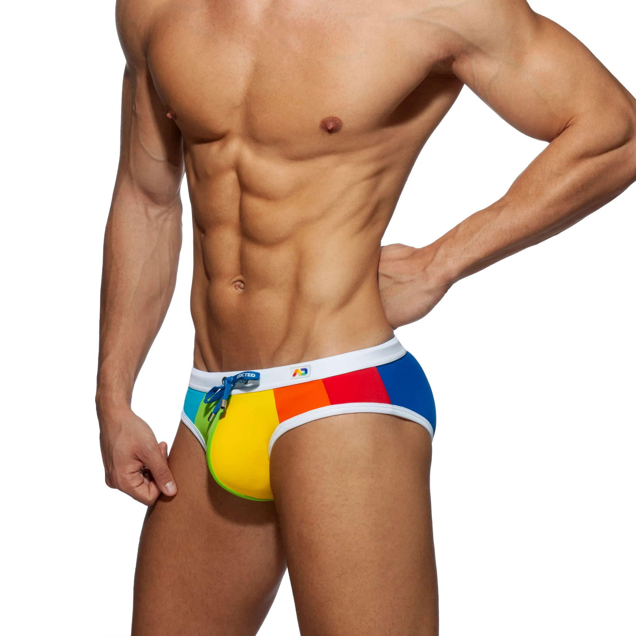 Addicted Rainbow Swim Brief Rainbow ADS238