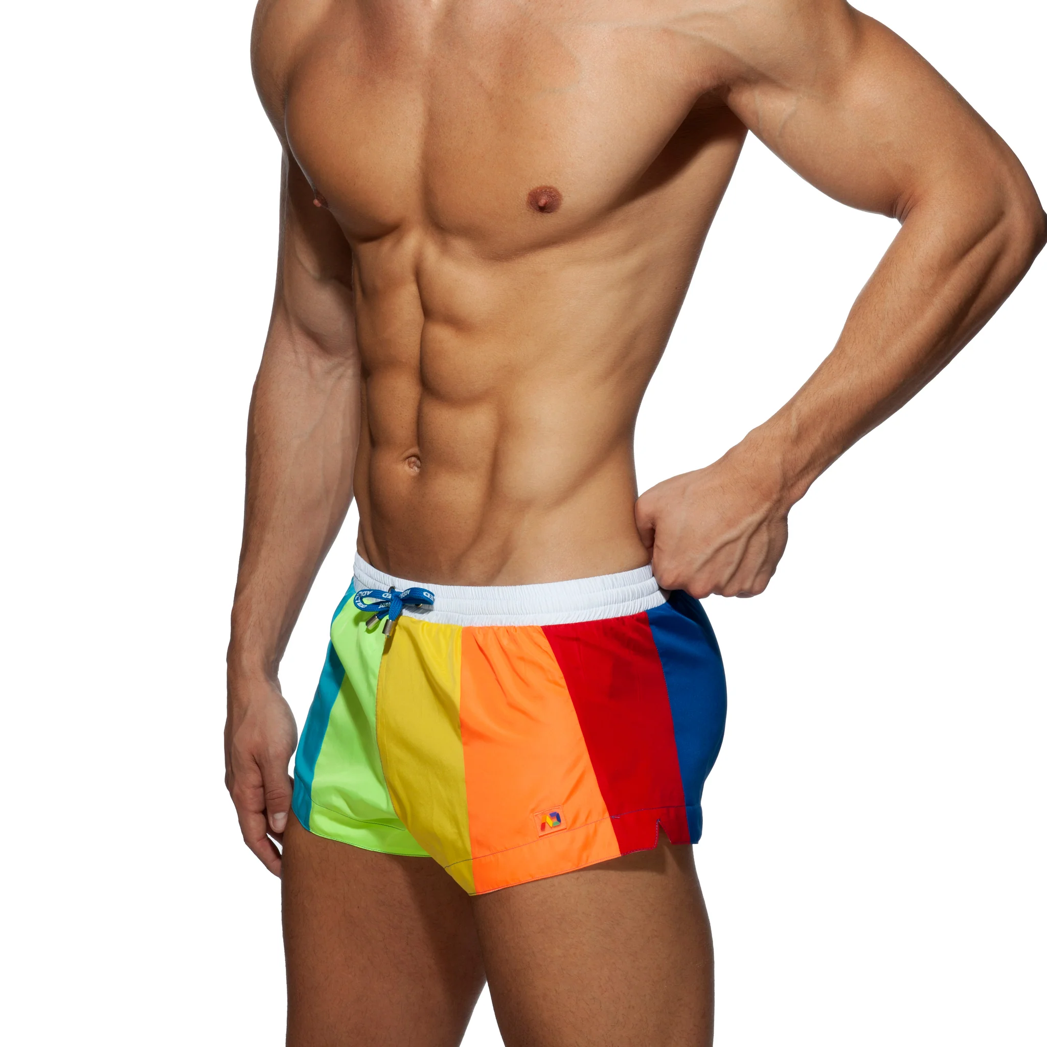 Addicted Rainbow Swim Short Rainbow ADS239