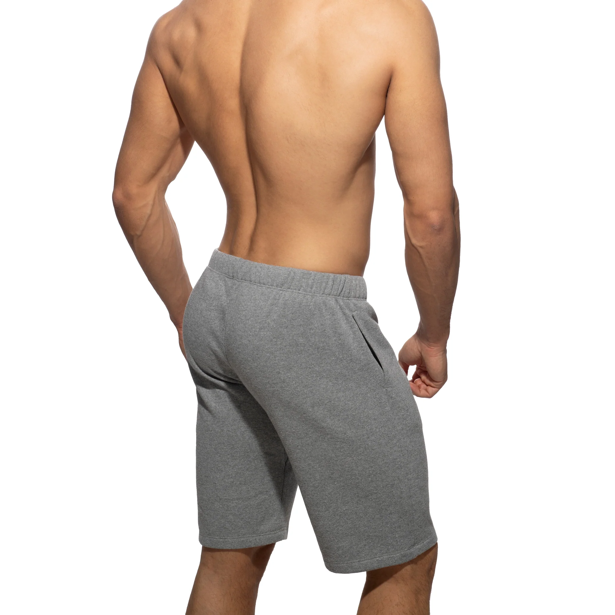 Addicted Recycled Cotton Bermudas Heather Grey AD1230 - Image 3