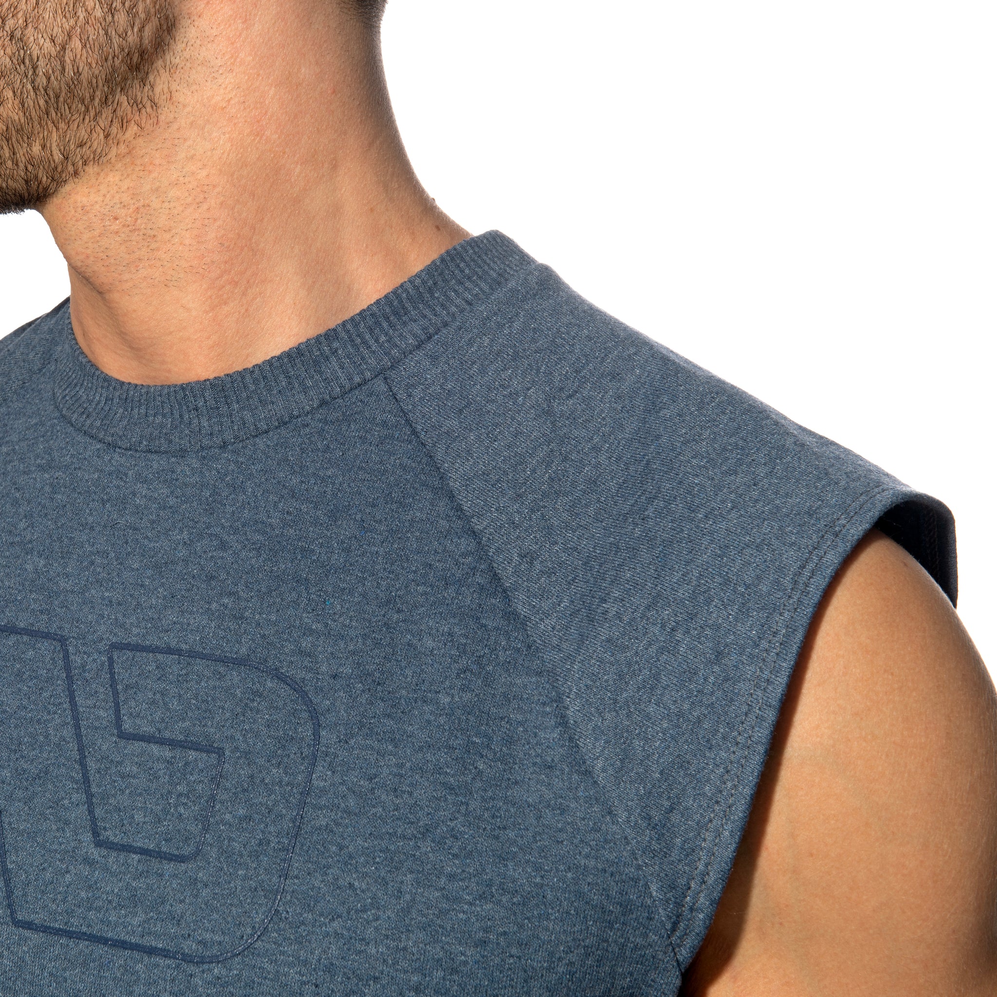 Addicted Recycled Cotton Crop Top Navy AD1461 - Image 4