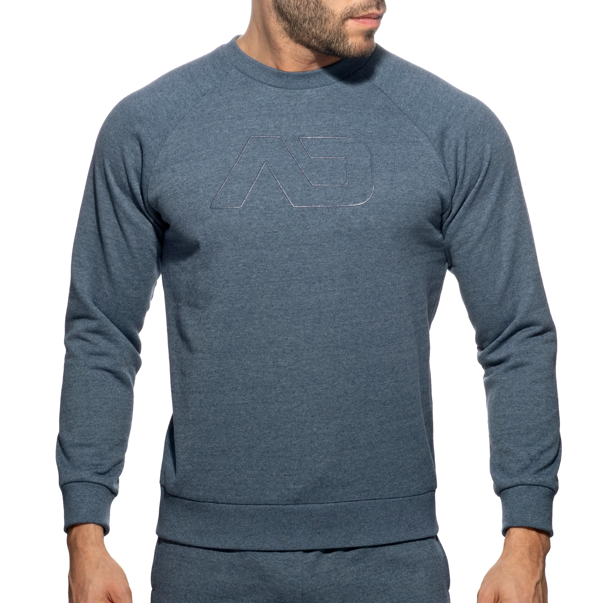 Addicted Recycled Cotton Sweatshirt Navy AD1225 - Image 2