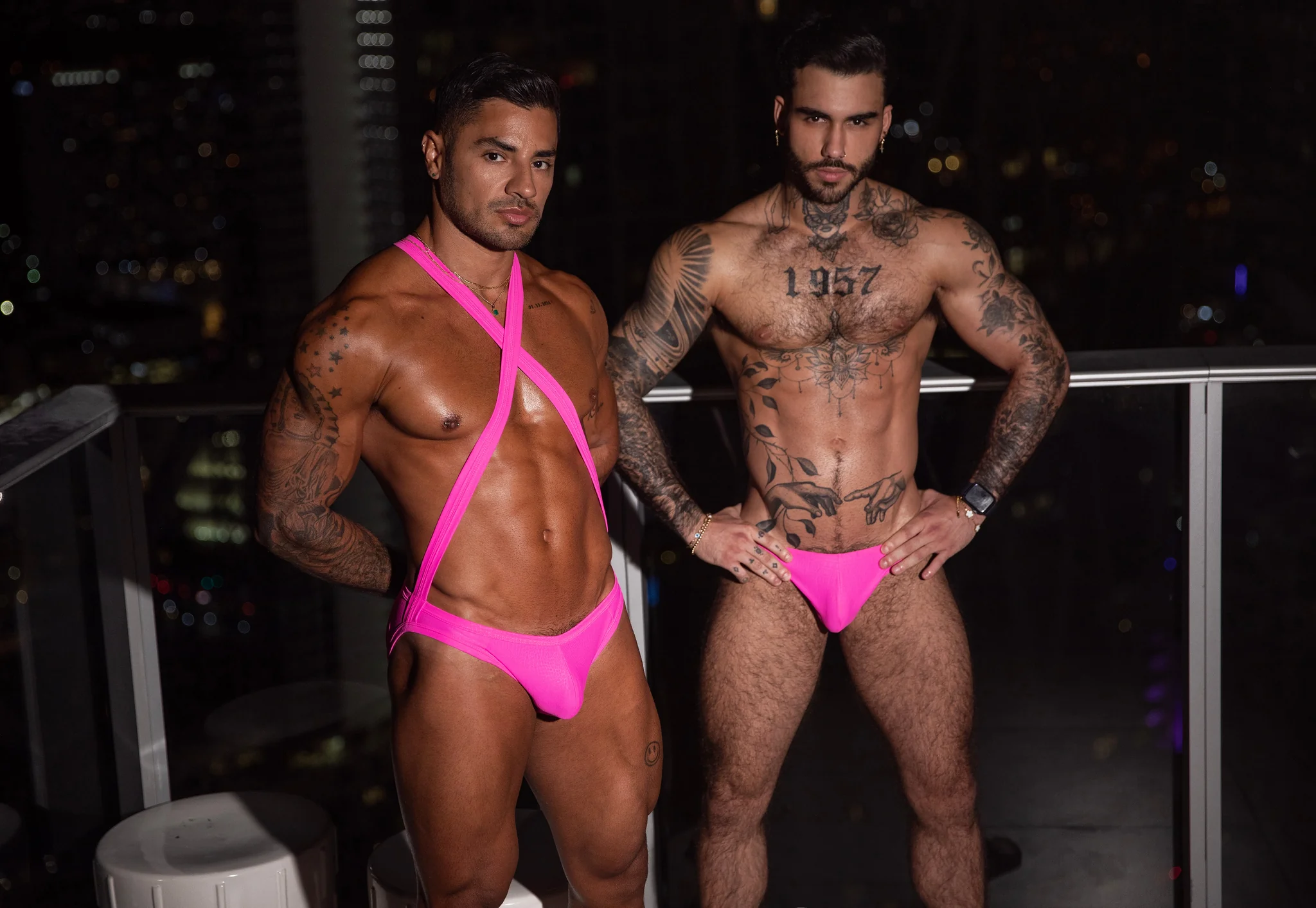 Addicted Reptile Bikini Brief Neon Pink ADP09 - Image 5