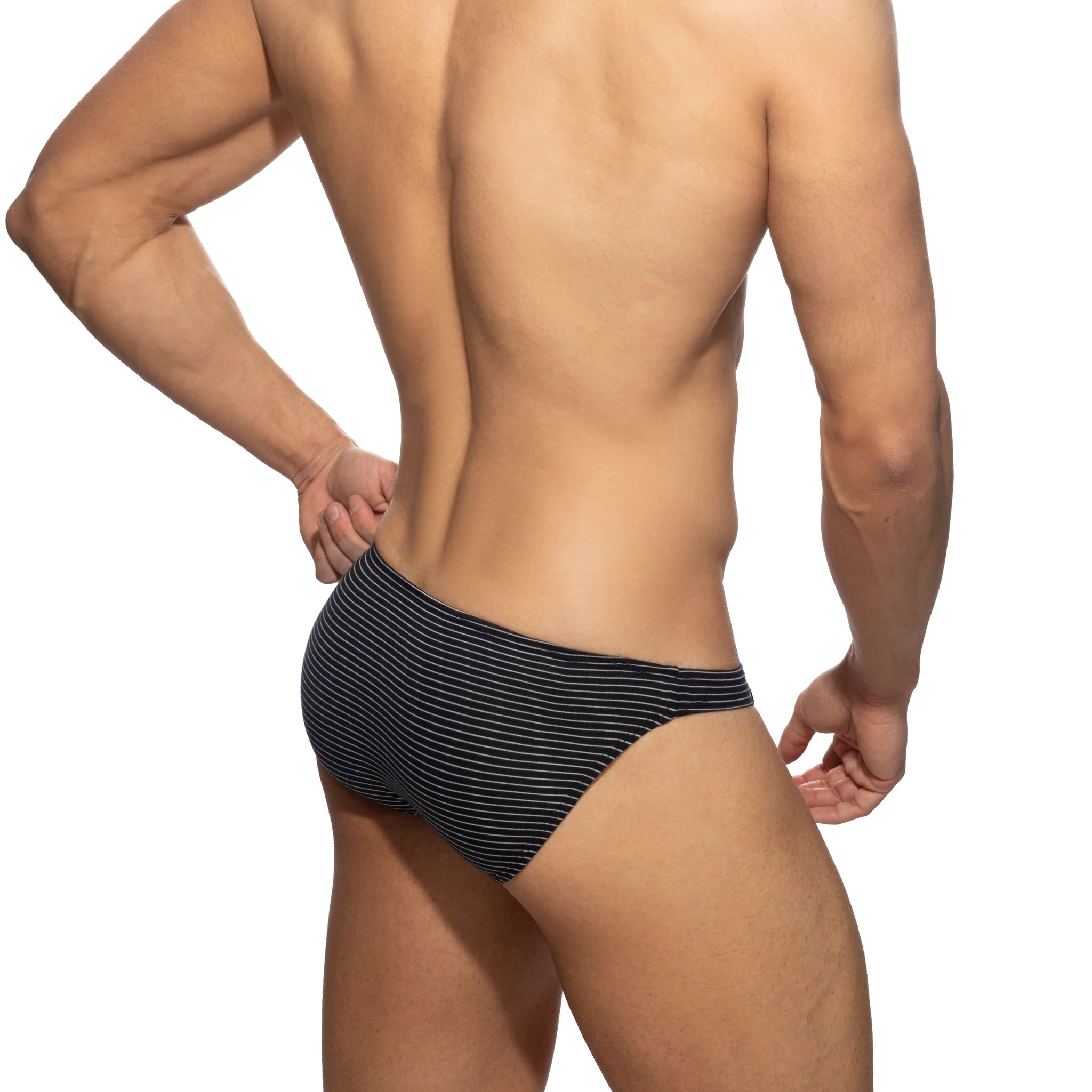 Addicted Sailor Mini Stripes Bikini Brief Navy AD1243 - Image 3