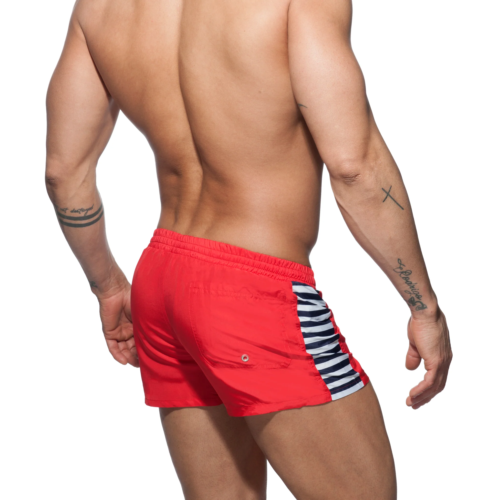 Addicted Sailor Stripes Short Red ADS177 - Image 3