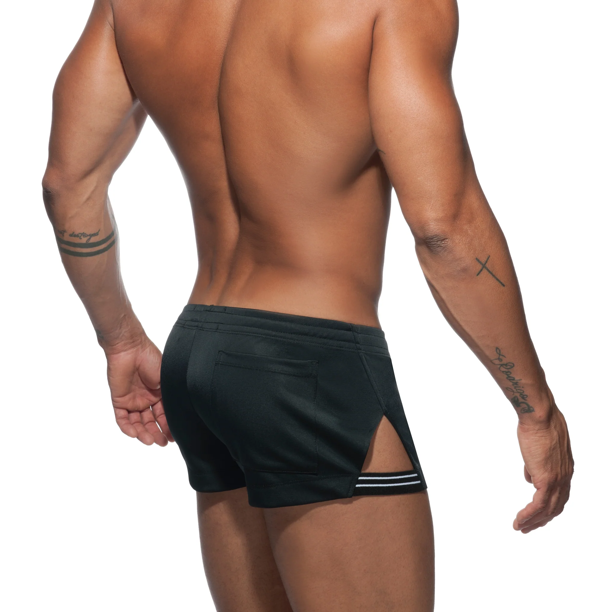 Addicted Side Stripe Short Black AD680 - Image 3