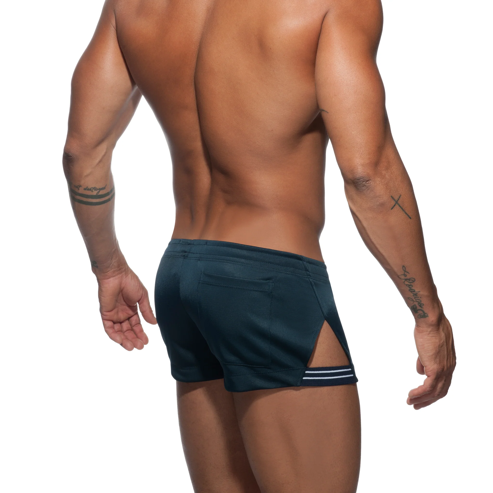 Addicted Side Stripe Short Navy AD680 - Image 3