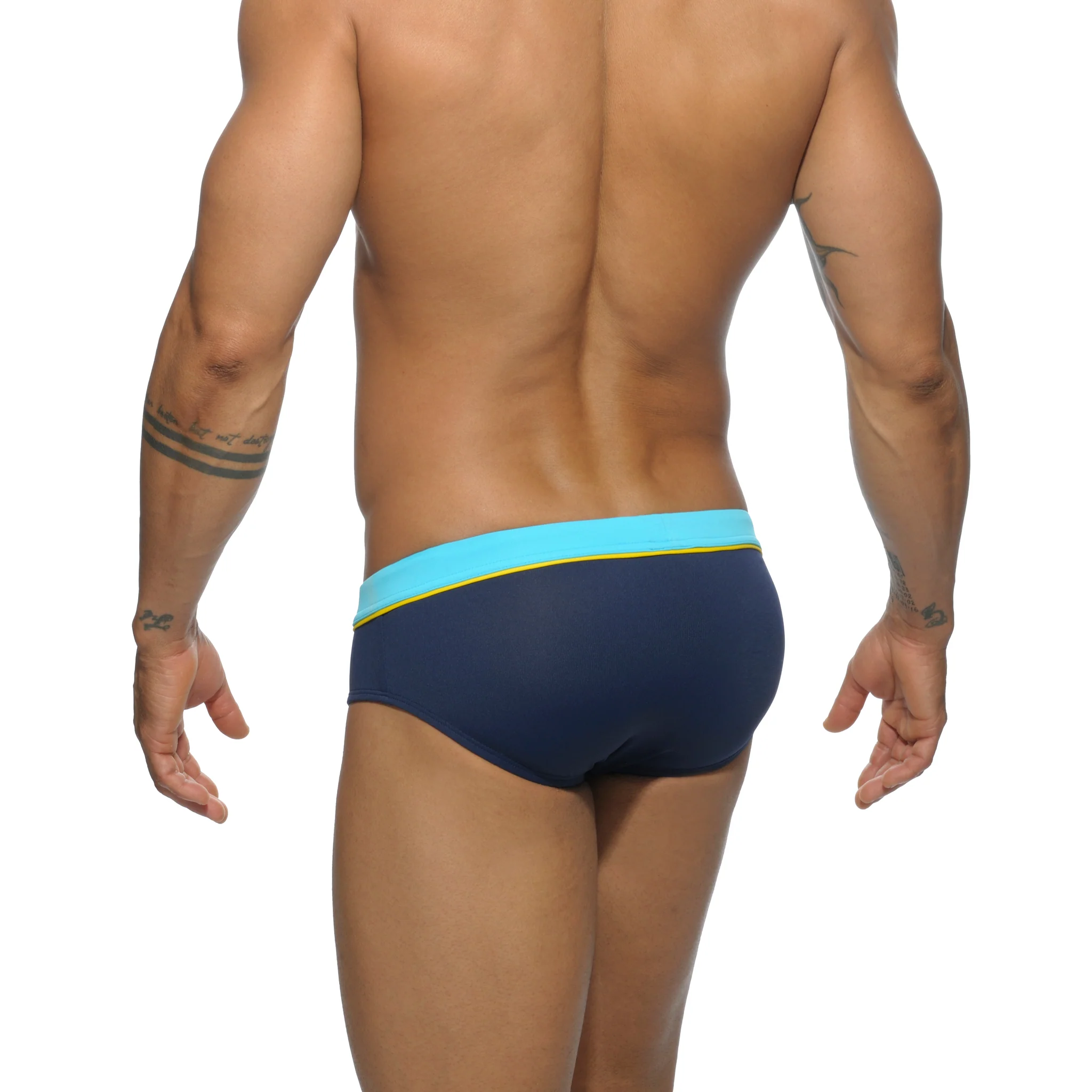Addicted Sport Detail Binding Brief Navy ADS109 - Image 3