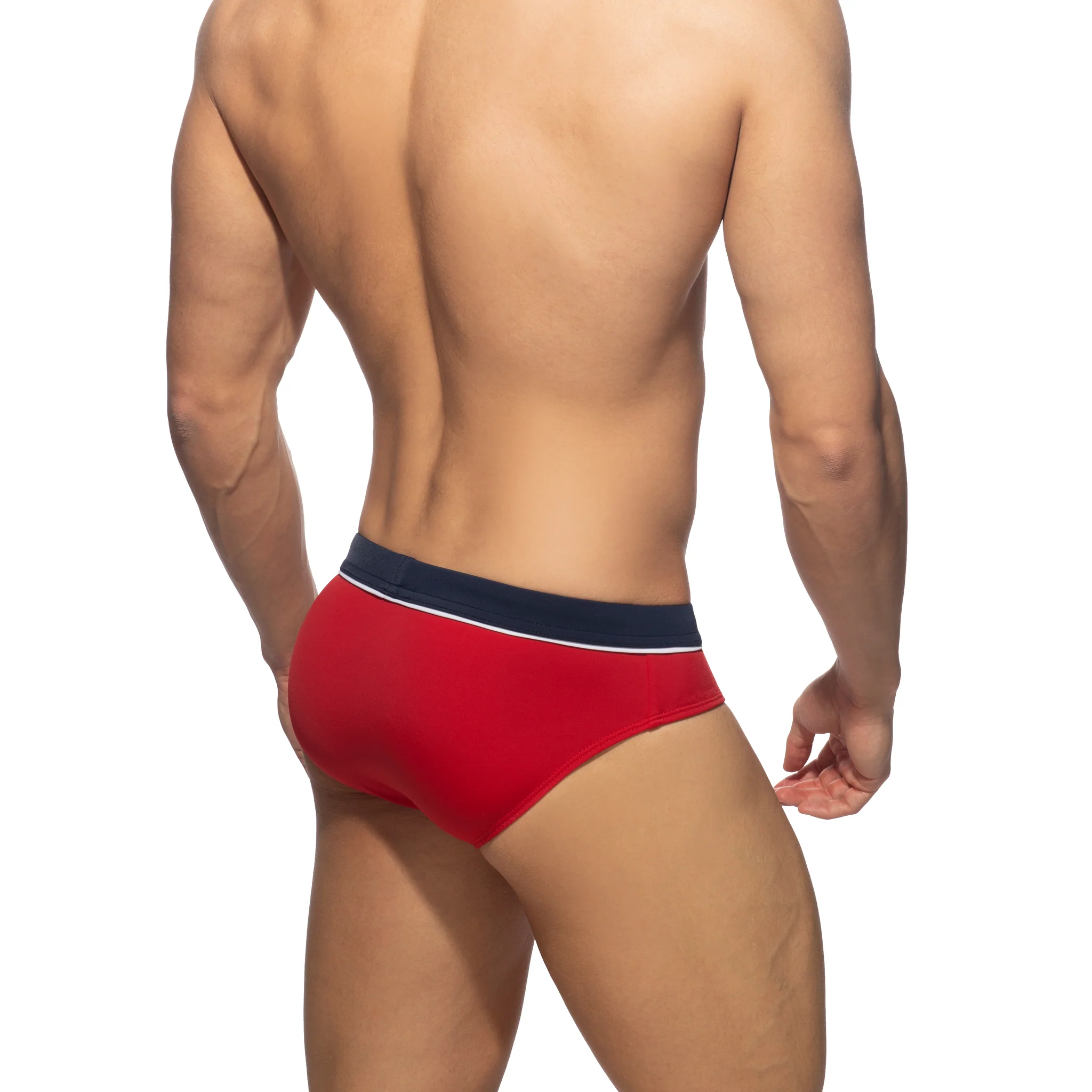 Addicted Sport Detail Binding Brief Red ADS109 - Image 3