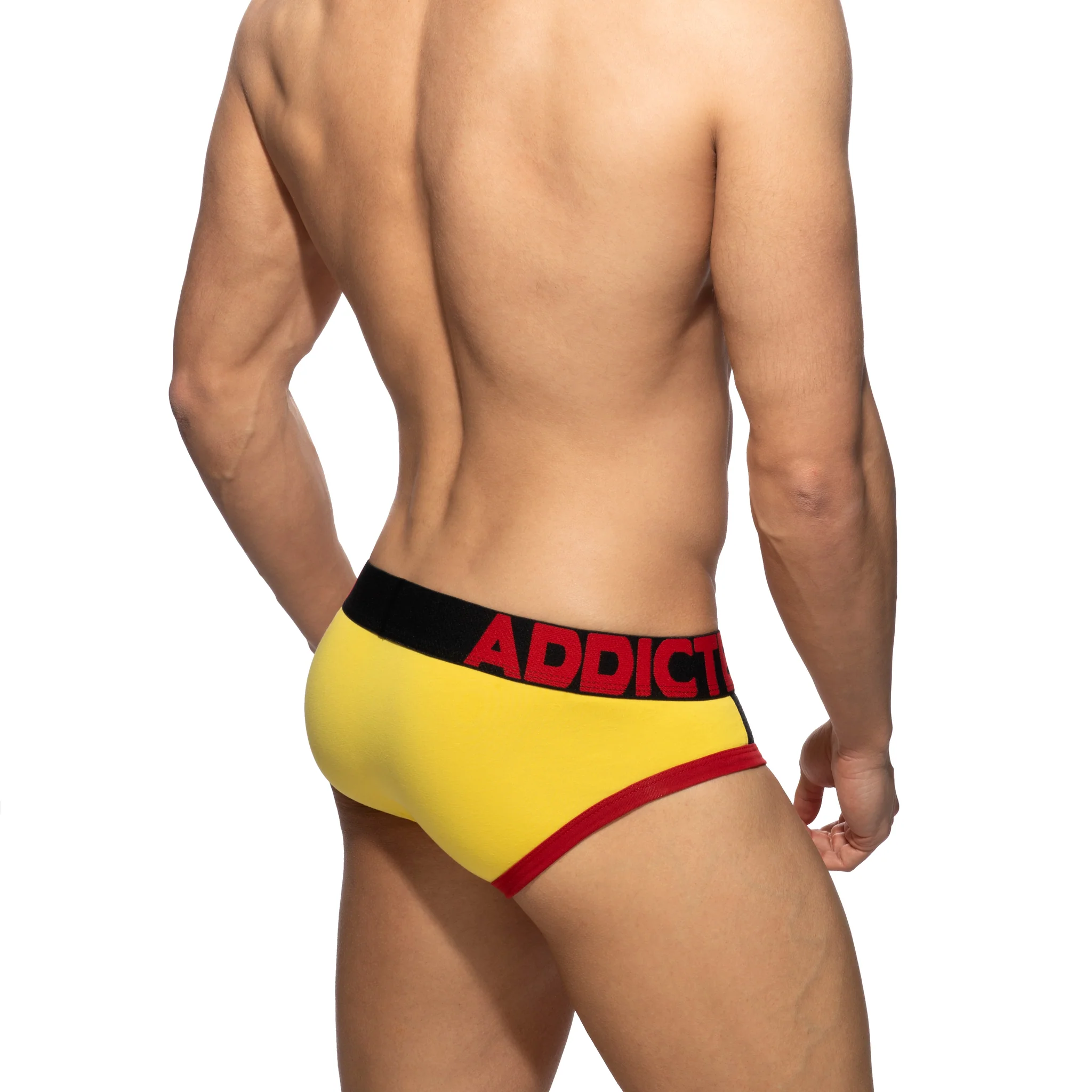 Addicted Sports Padded Brief Yellow AD1244 - Image 3