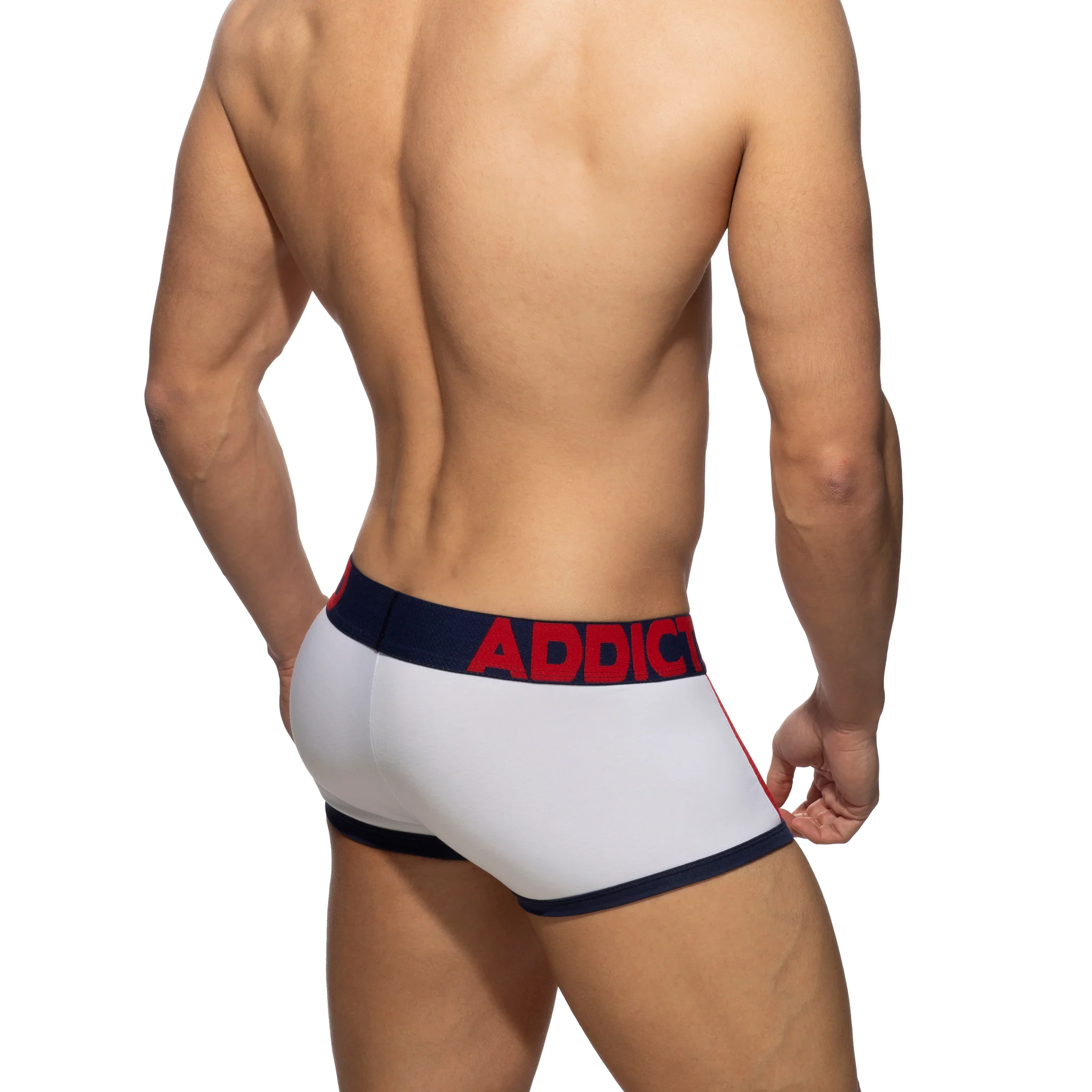 Addicted Sports Padded Trunk White AD1245 - Image 3