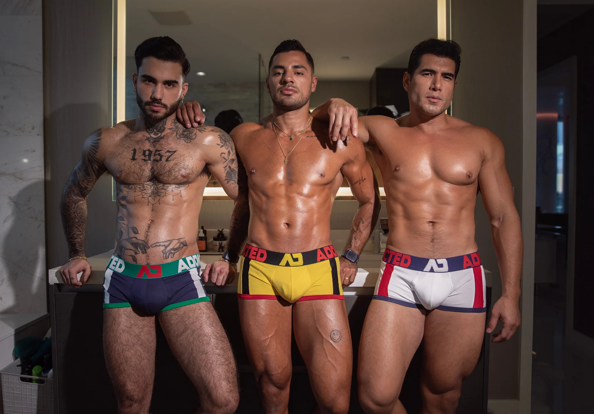 Addicted Sports Padded Trunk White AD1245 - Image 4