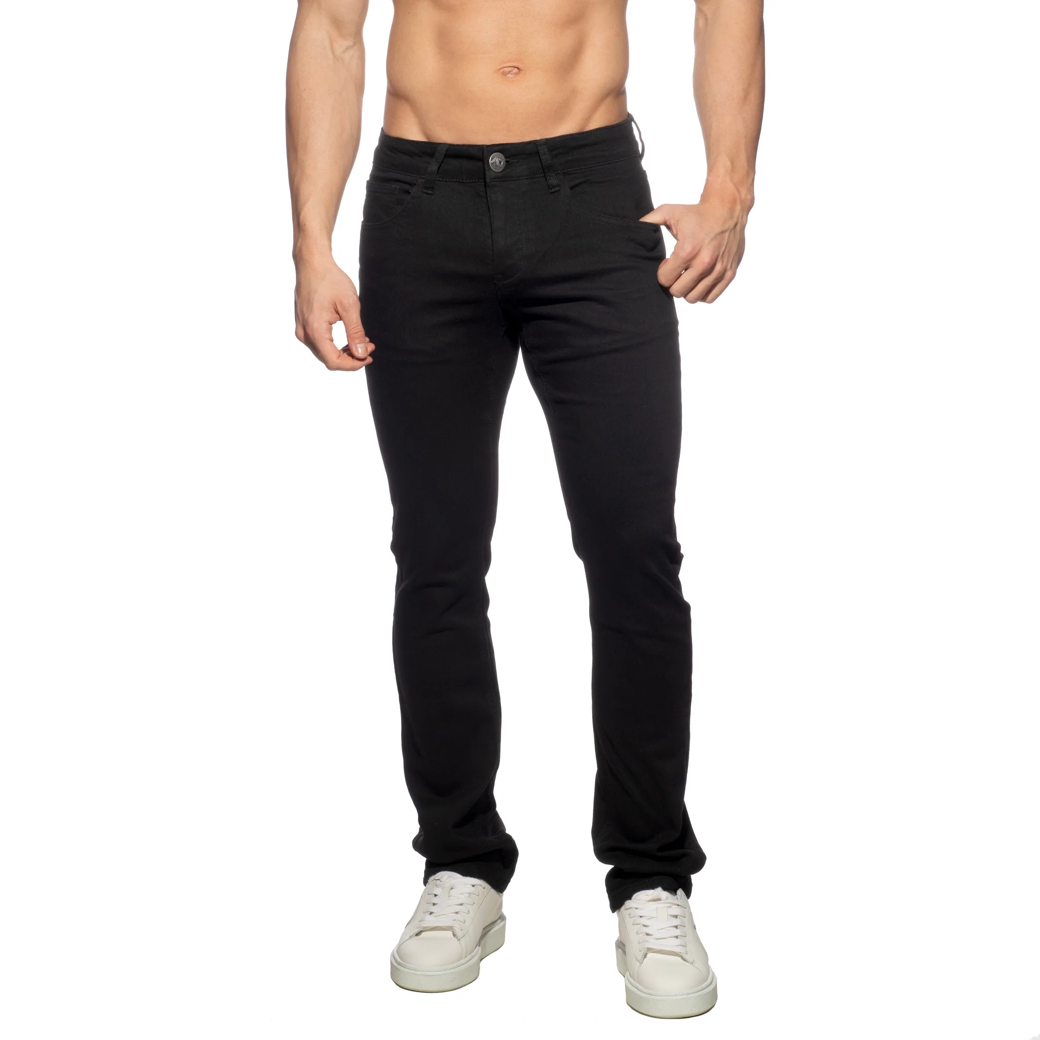 Addicted Straight-Leg Jeans Black AD1405 - Image 2