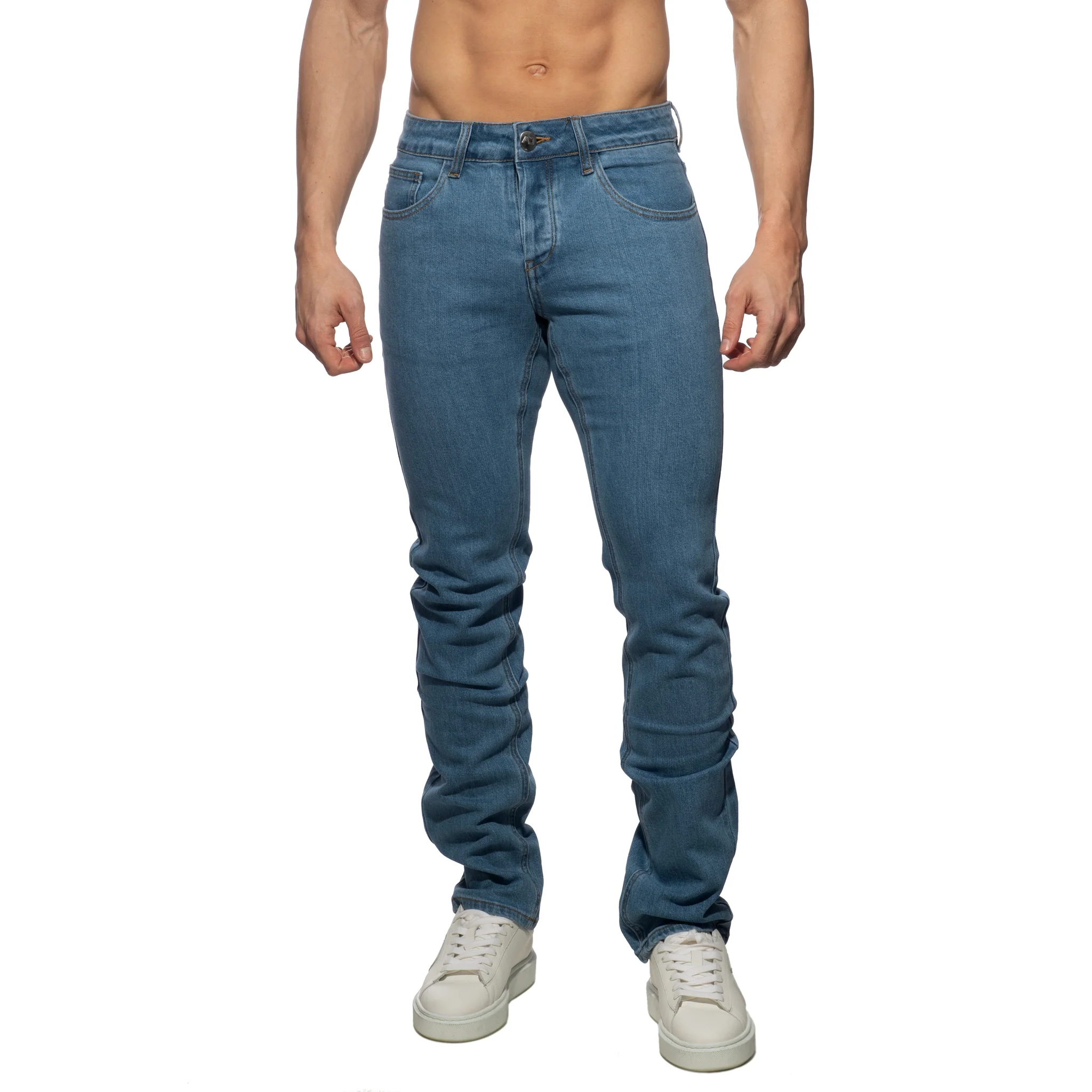 Addicted Straight-Leg Jeans Blue Jeans AD1405 - Image 2