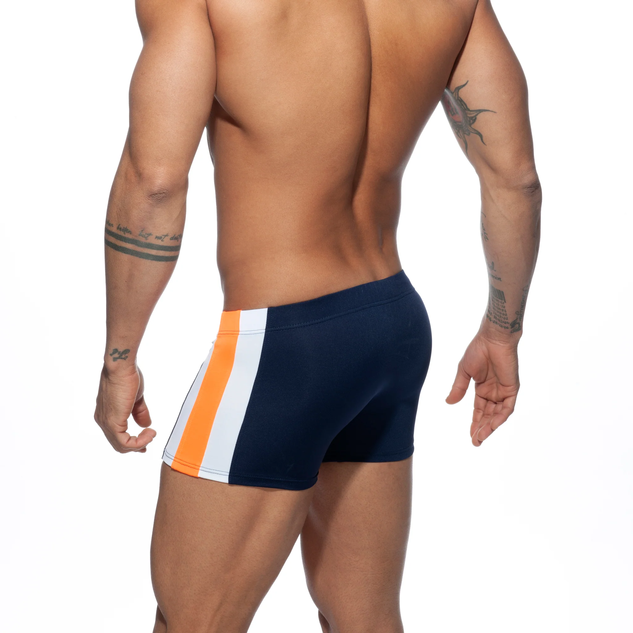 Addicted Stripes Basic Swim Boxer Navy ADS213 - Image 3