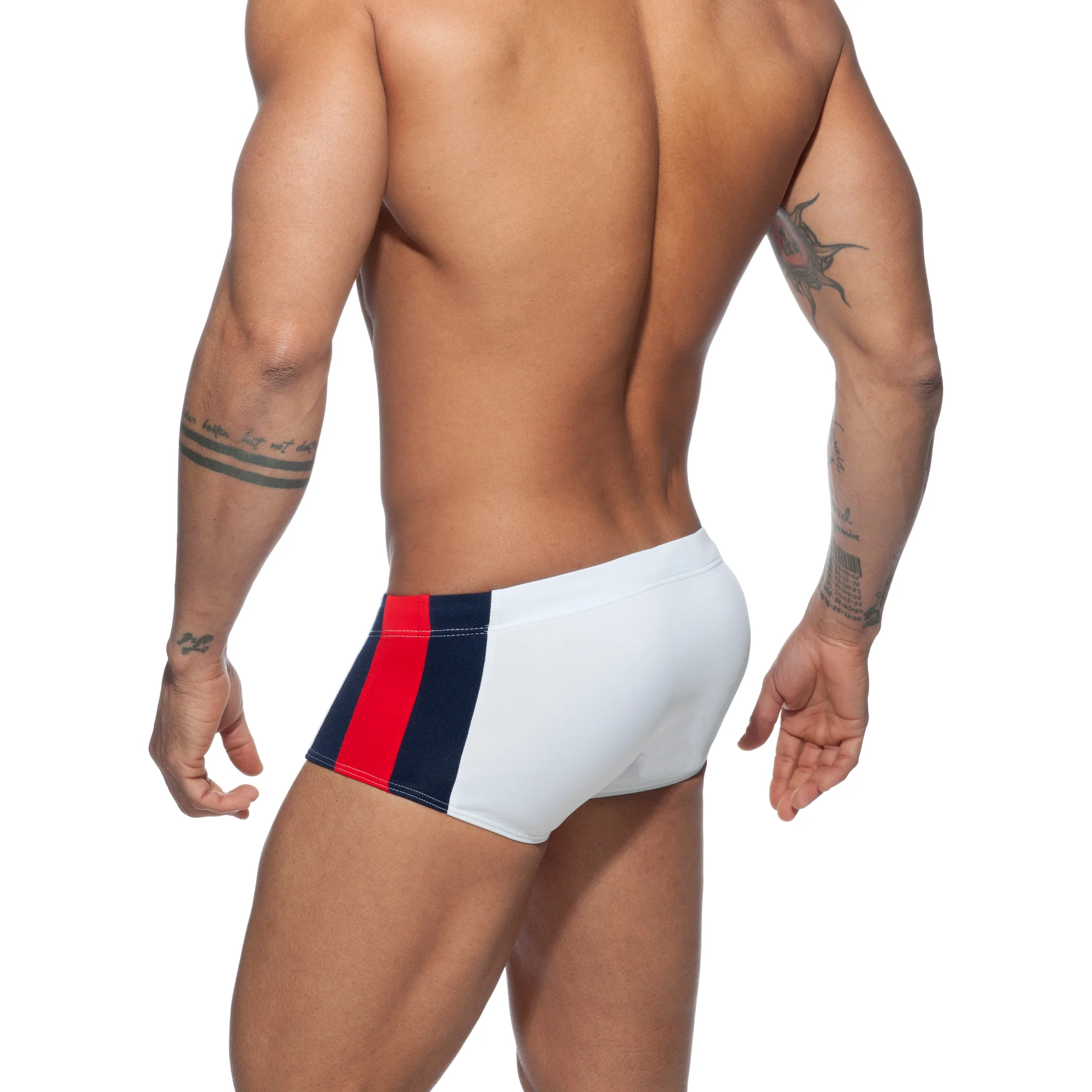 Addicted Stripes Basic Swim Sunga White ADS212 - Image 3