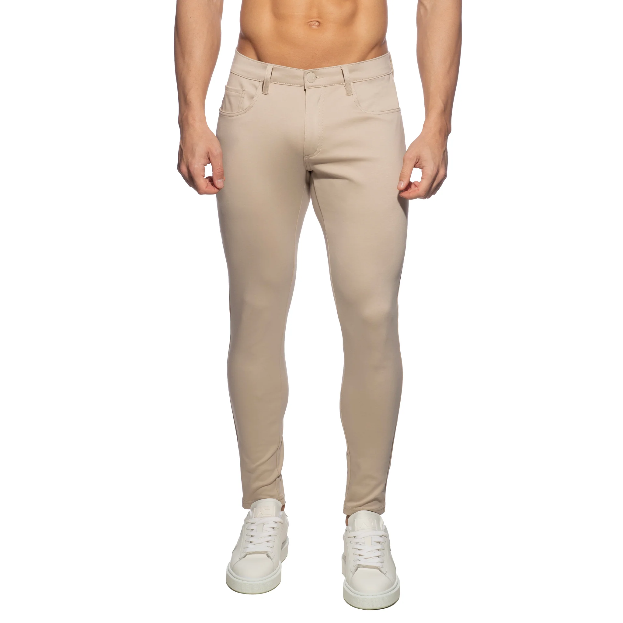 Addicted Svelte Long Pants Beige AD1336 - Image 2