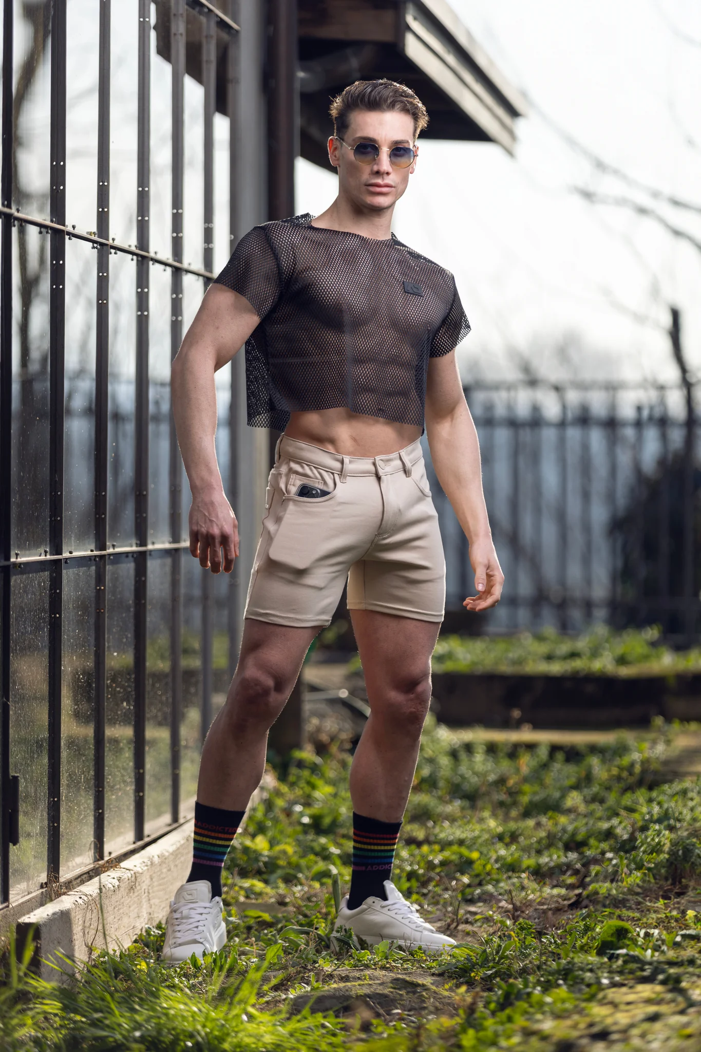 Addicted Svelte Shorts Beige AD1253 - Image 4