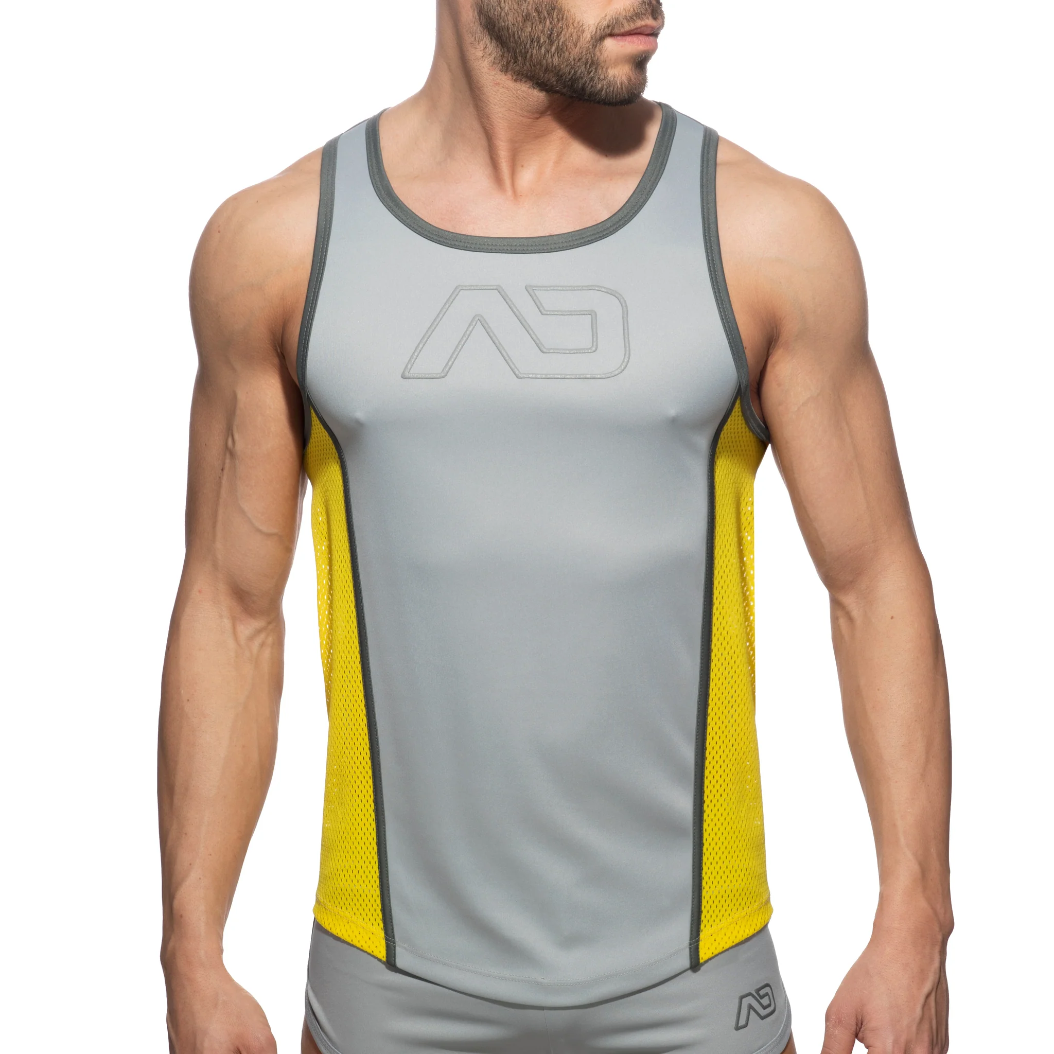Addicted Swish Tank Top Heather Grey AD1228 - Image 2