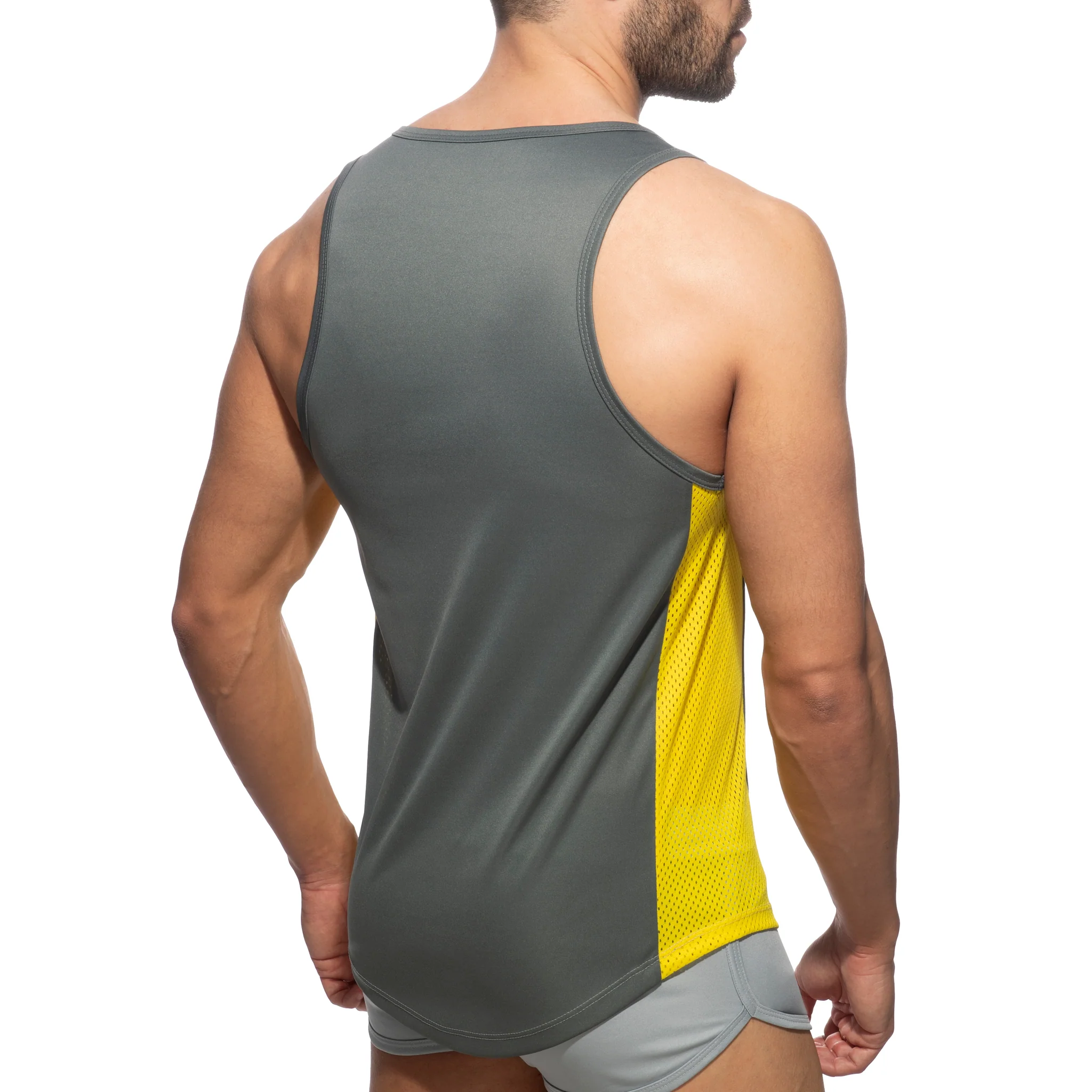 Addicted Swish Tank Top Heather Grey AD1228 - Image 3