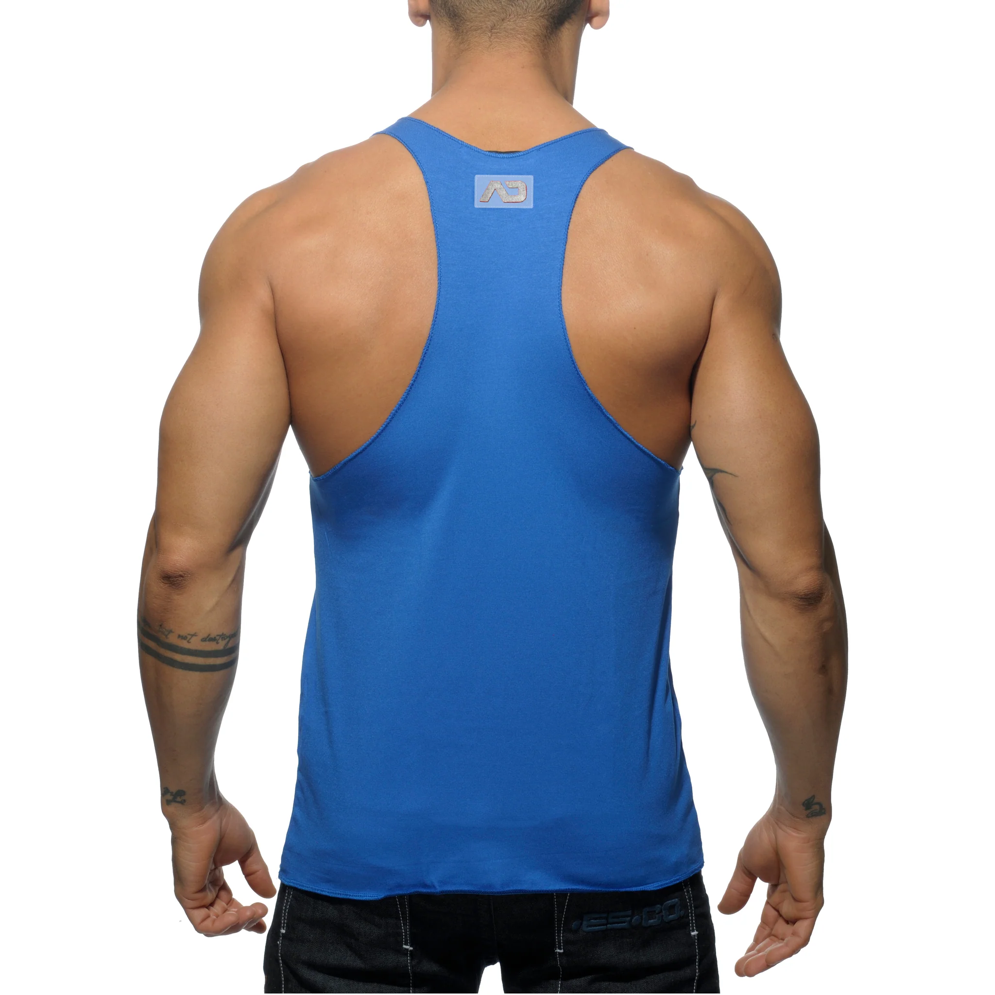Addicted Tank Back Printed Royal Blue AD340 - Image 3