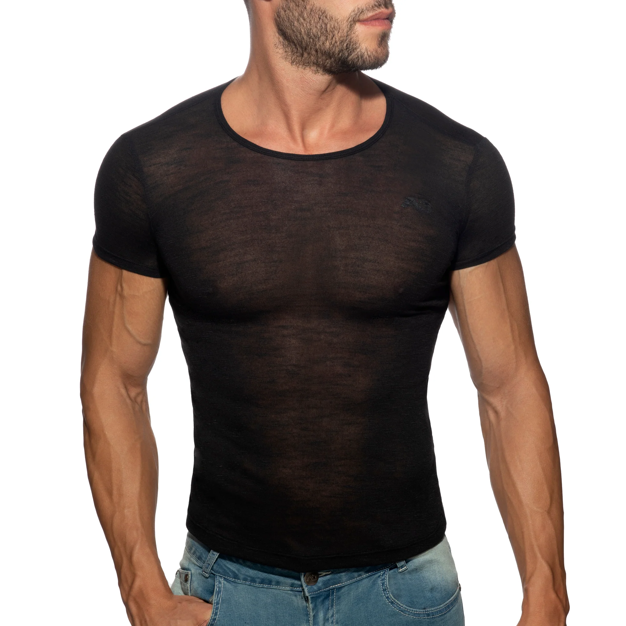 Addicted Thin Flame T-Shirt Black AD1109 - Image 2