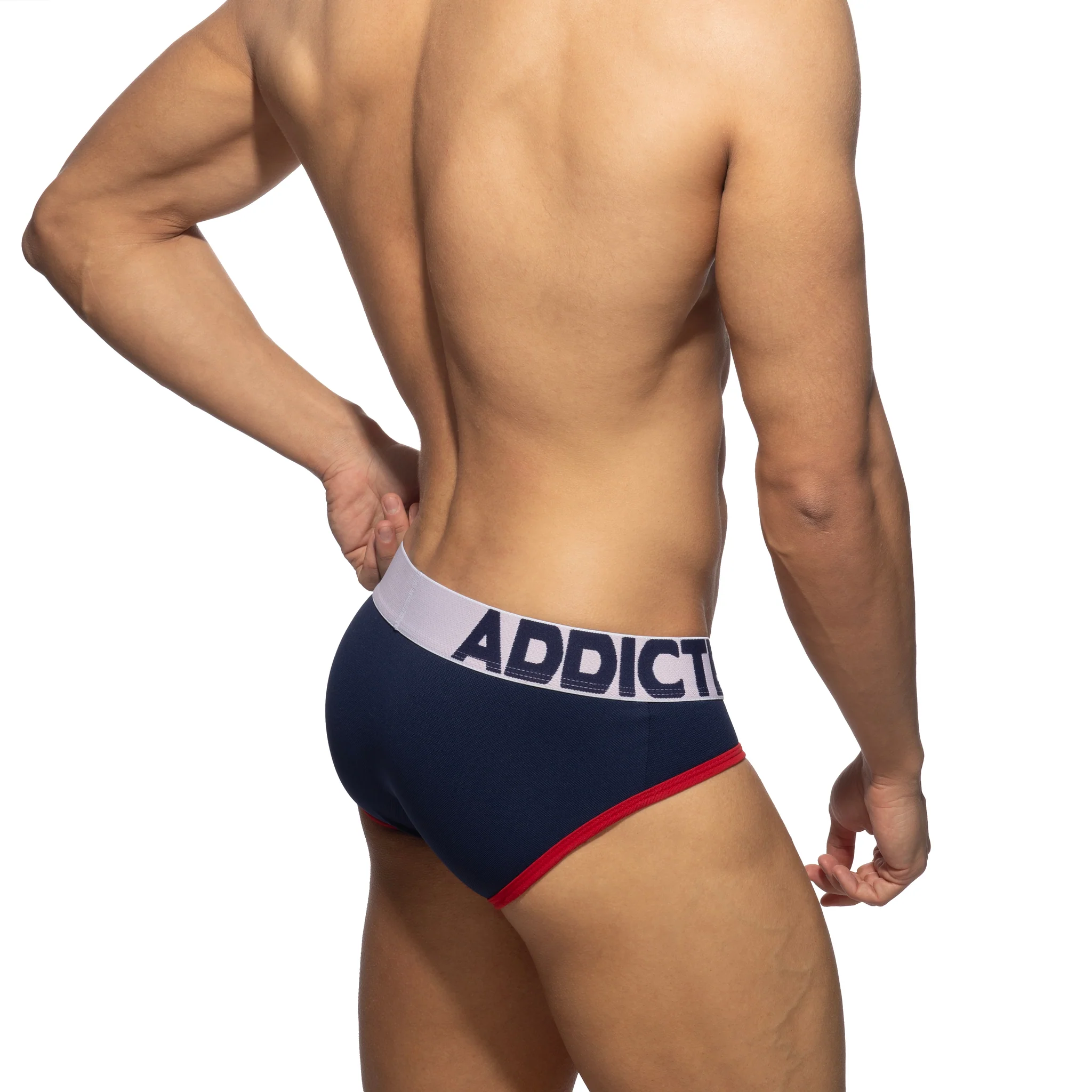 Addicted Tommy Pique Brief Navy AD1352 - Image 3