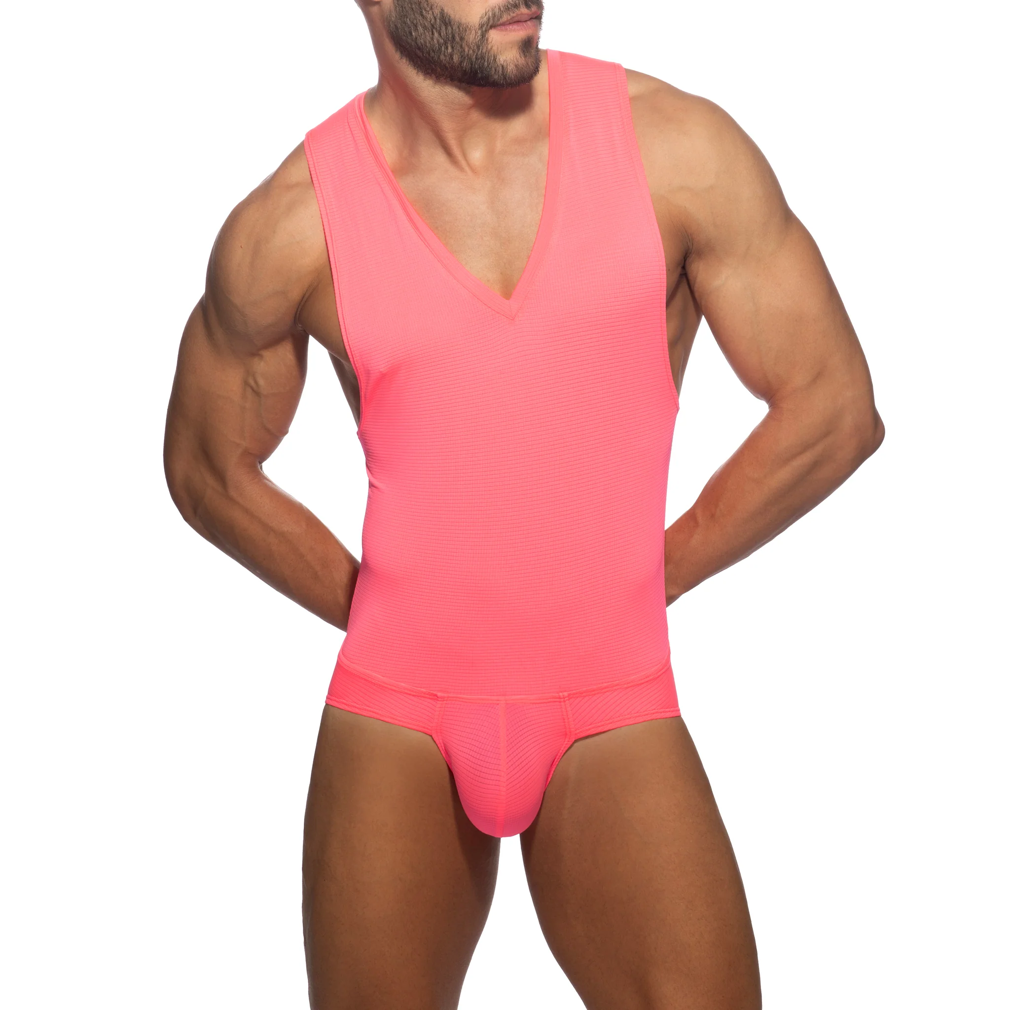 Addicted Veloz Dry Body Suit Neon Pink AD1331 - Image 2