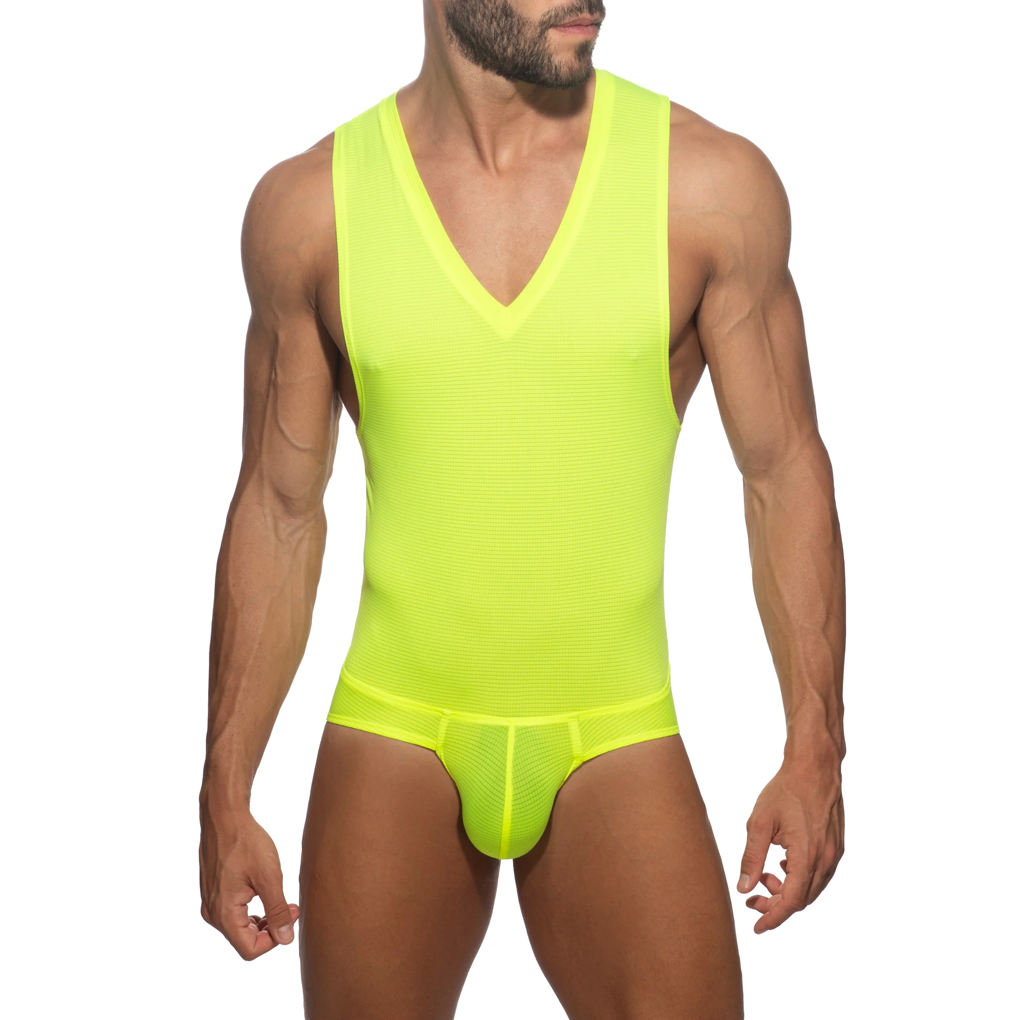Addicted Veloz Dry Body Suit Neon Yellow AD1331 - Image 2