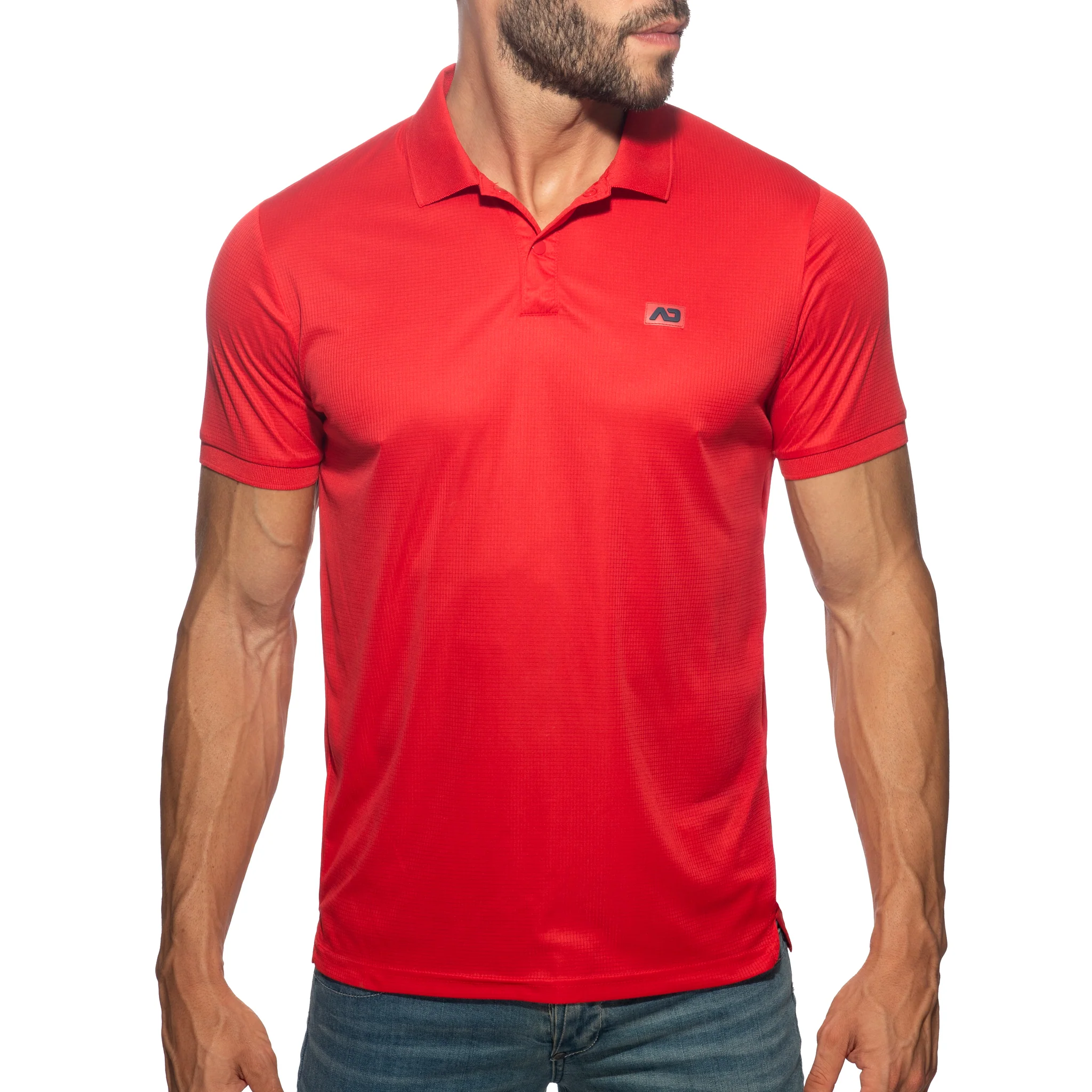 Addicted Veloz Dry Polo Shirt Red AD1375 - Image 2