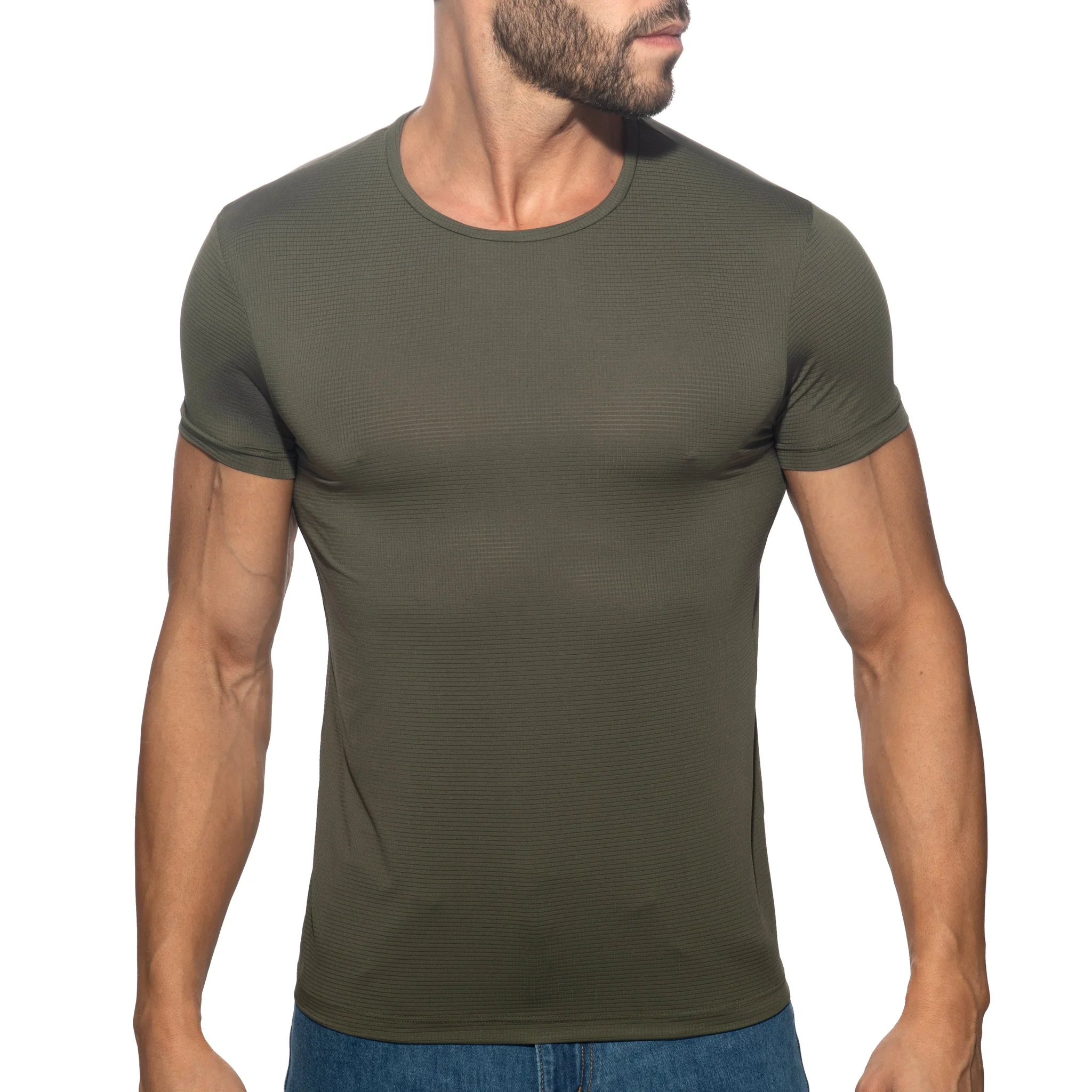 Addicted Veloz Dry T-Shirt Khaki AD1399 - Image 2