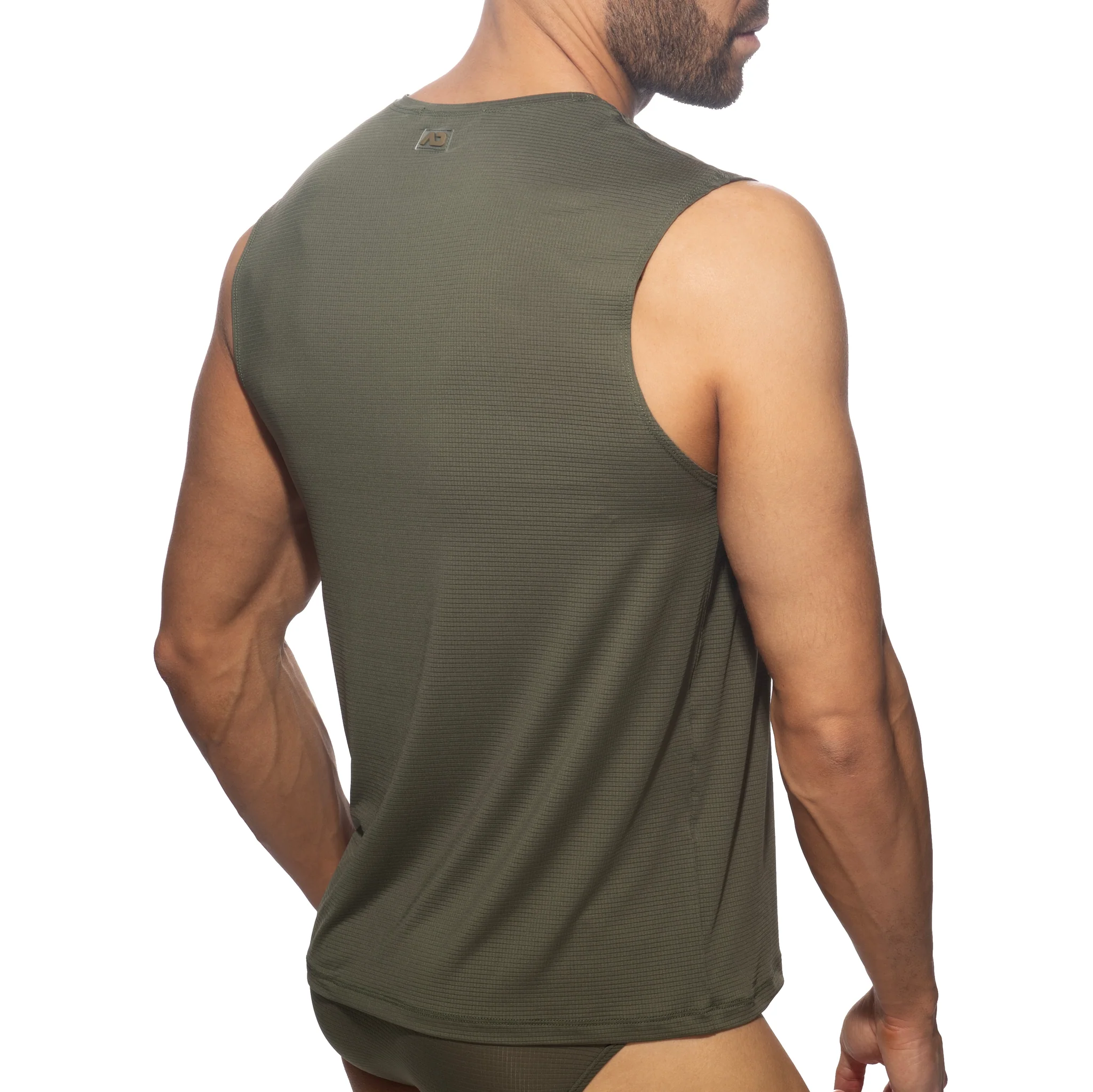 Addicted Veloz Dry Tank Top Khaki AD1328 - Image 3