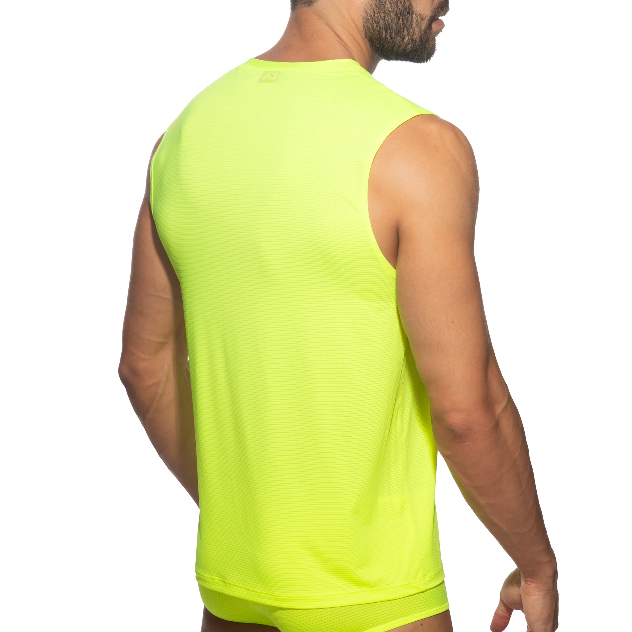 Addicted Veloz Dry Tank Top Neon Yellow AD1328 - Image 3