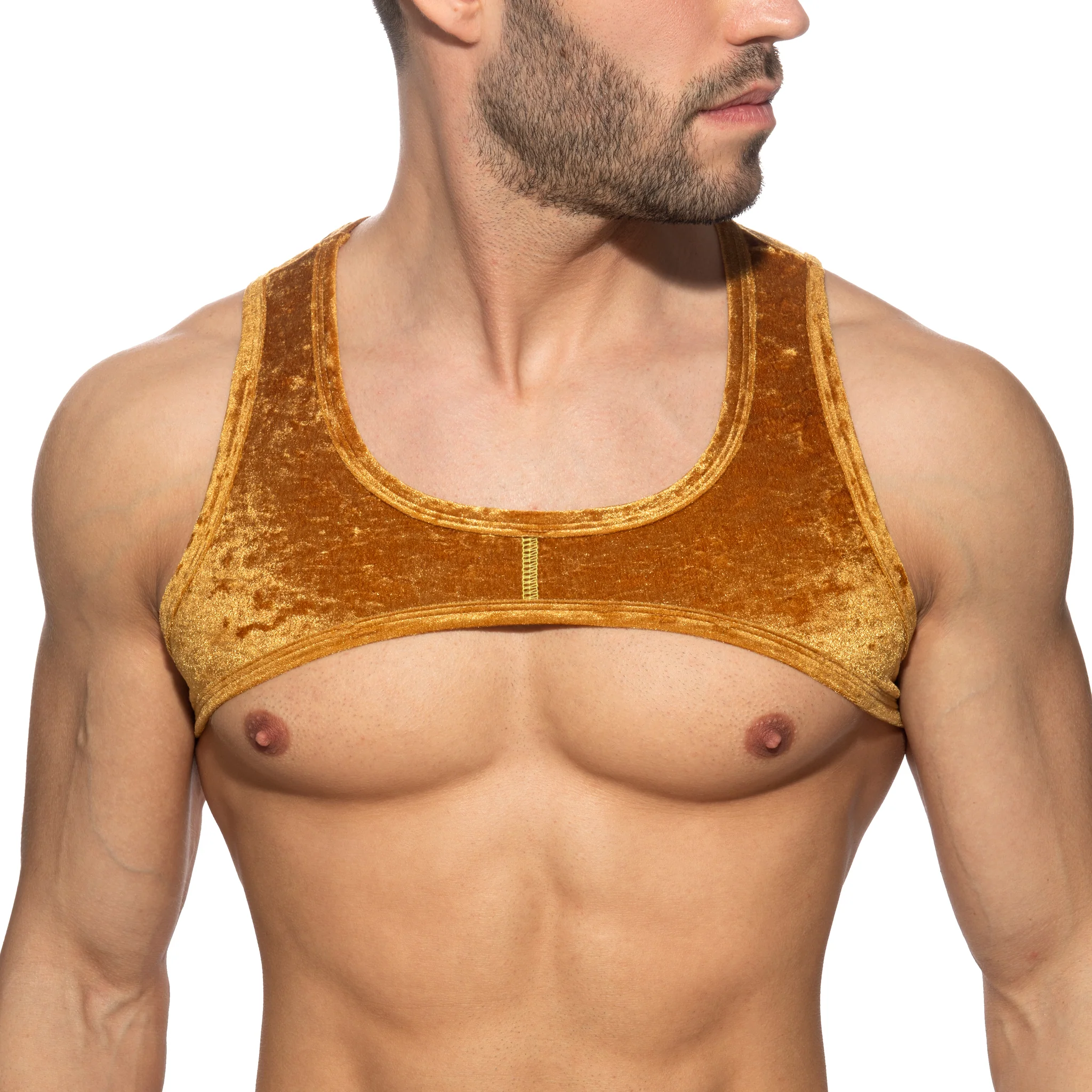 Addicted Velvet Shady Harness Mustard AD1236 - Image 2