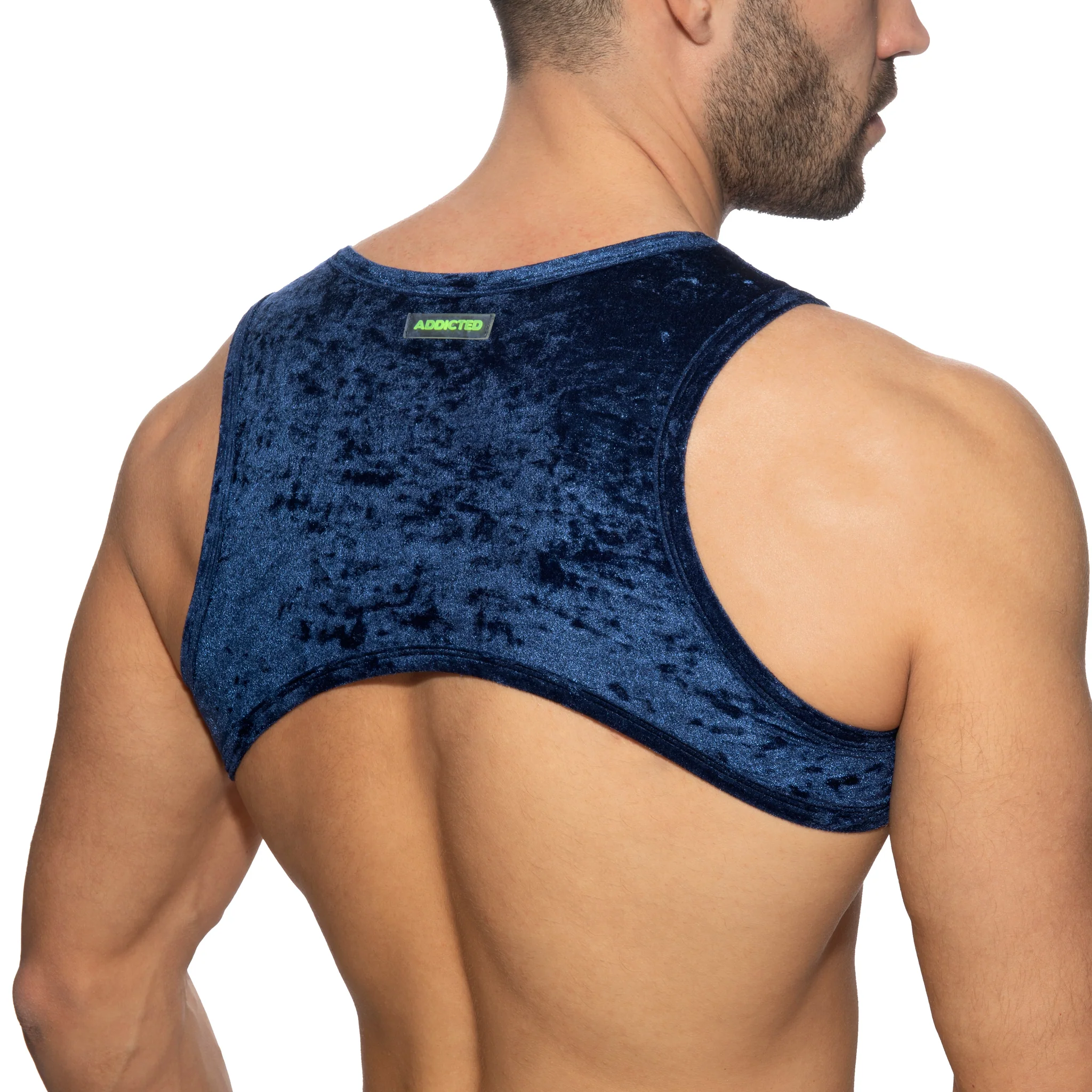 Addicted Velvet Shady Harness Navy AD1236 - Image 3