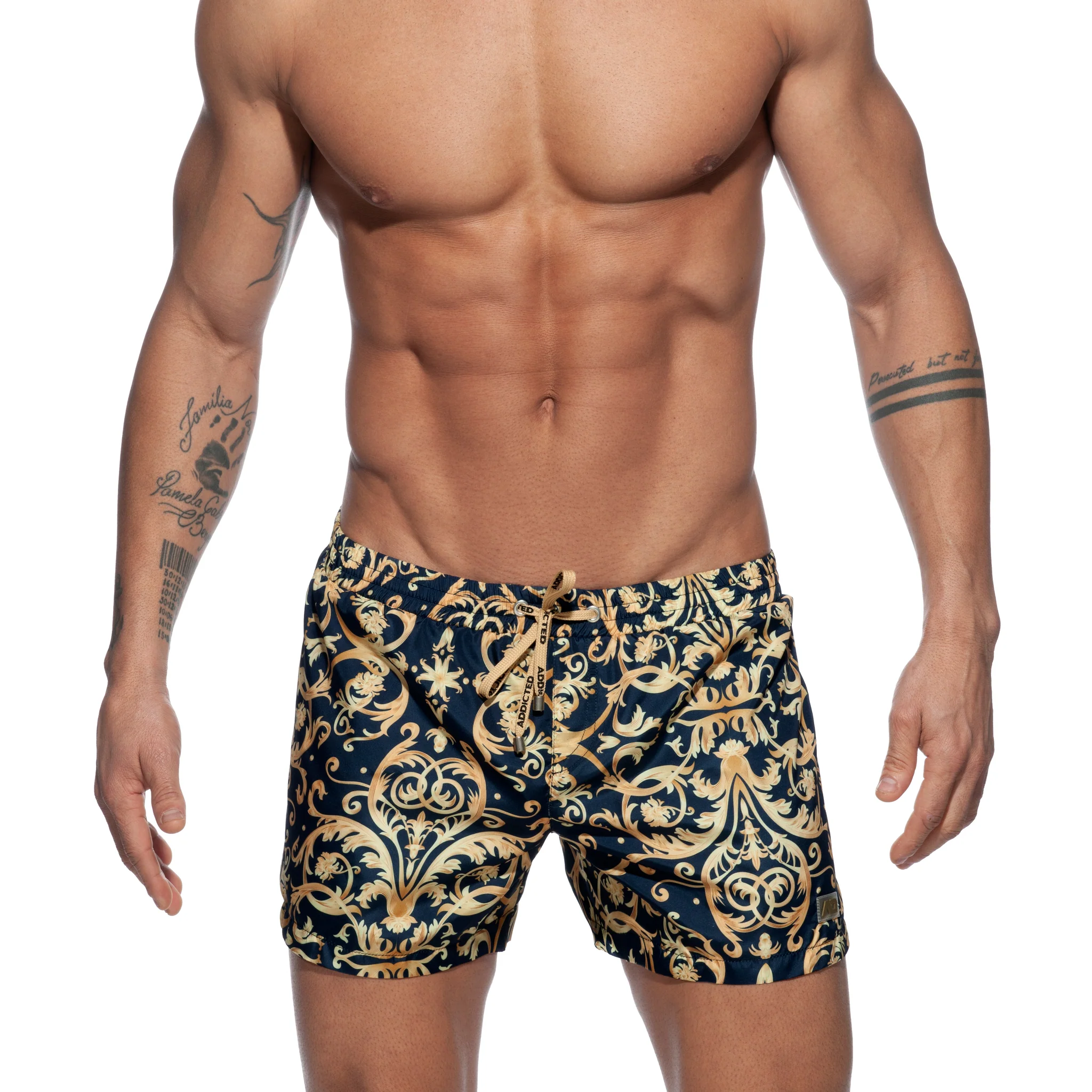 Addicted Versailles Swim Short Navy ADS205 - Image 2