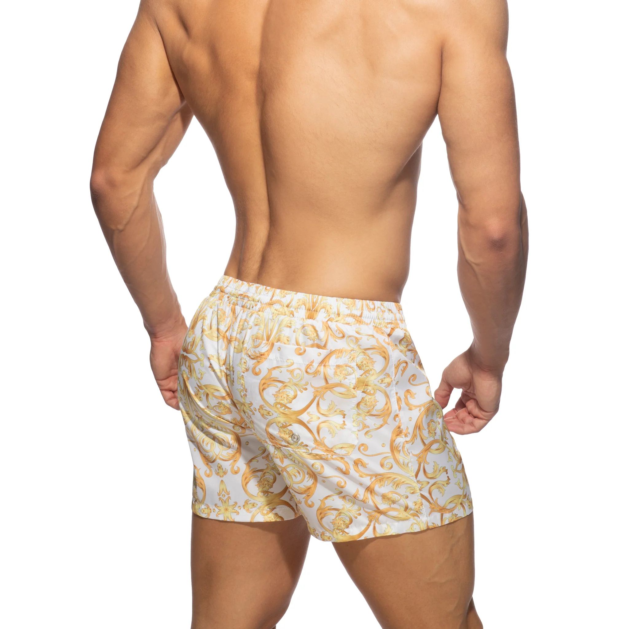 Addicted Versailles Swim Short White ADS205 - Image 3