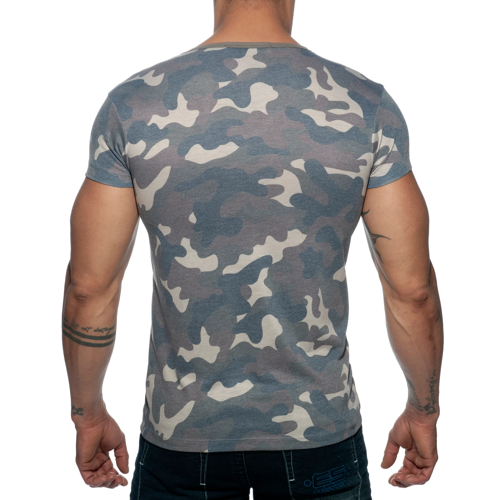 Addicted Washed Camo T-Shirt Camouflage AD800 - Image 3