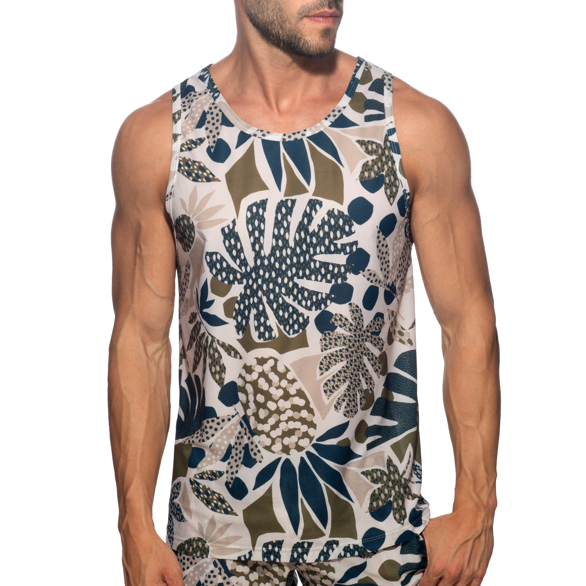 Addicted Willow Tank Top Khaki AD1393 - Image 2