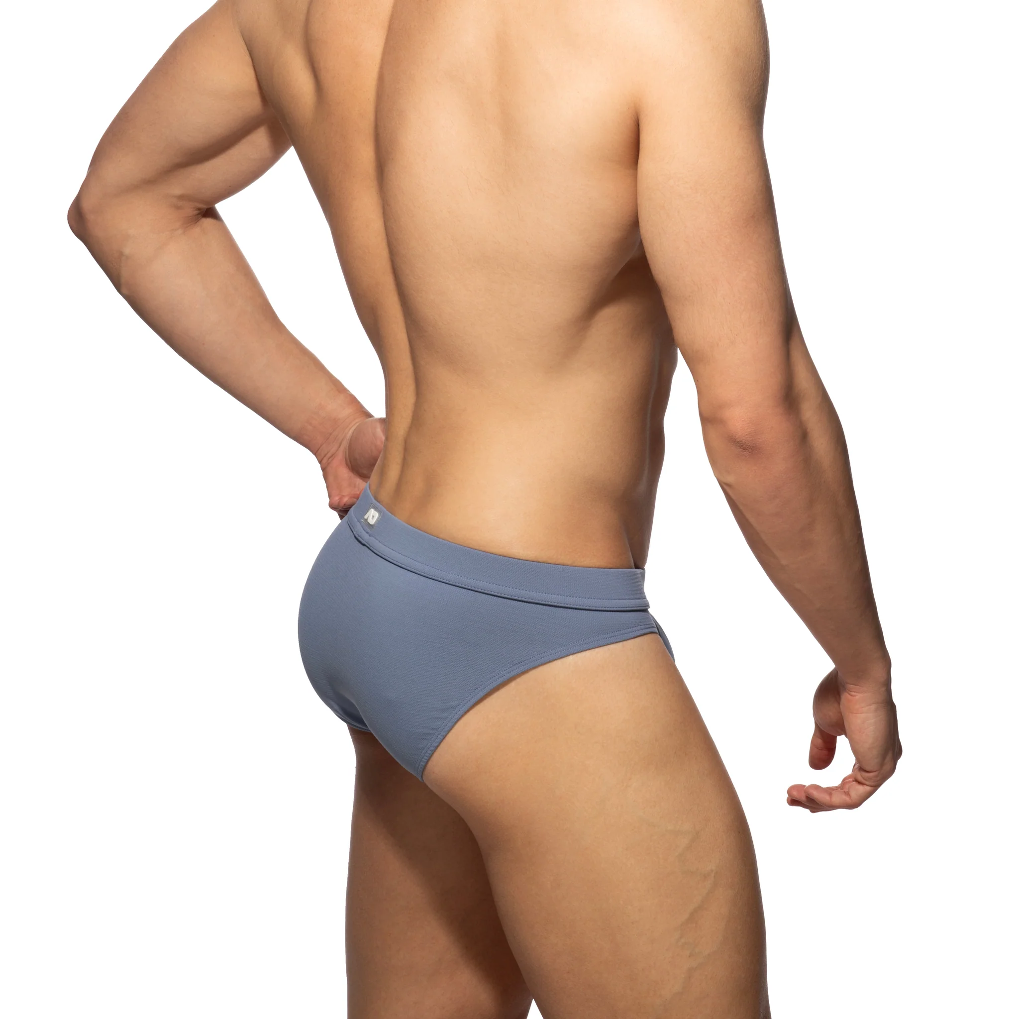Addicted Worn Out Denim Bikini Brief Blue Jeans AD1430 - Image 3