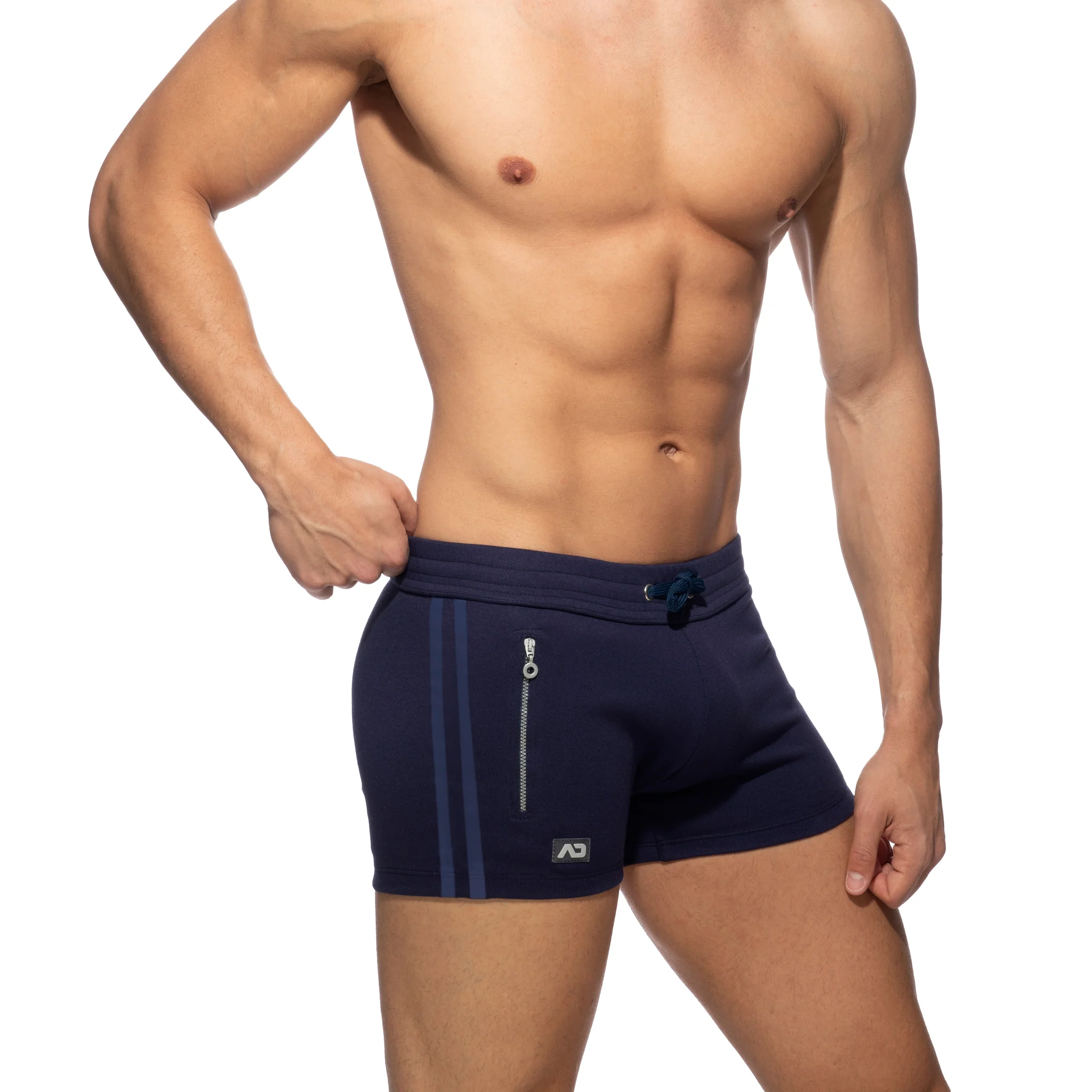 Addicted Zip Pocket Sports Short Navy AD1002 - Image 4