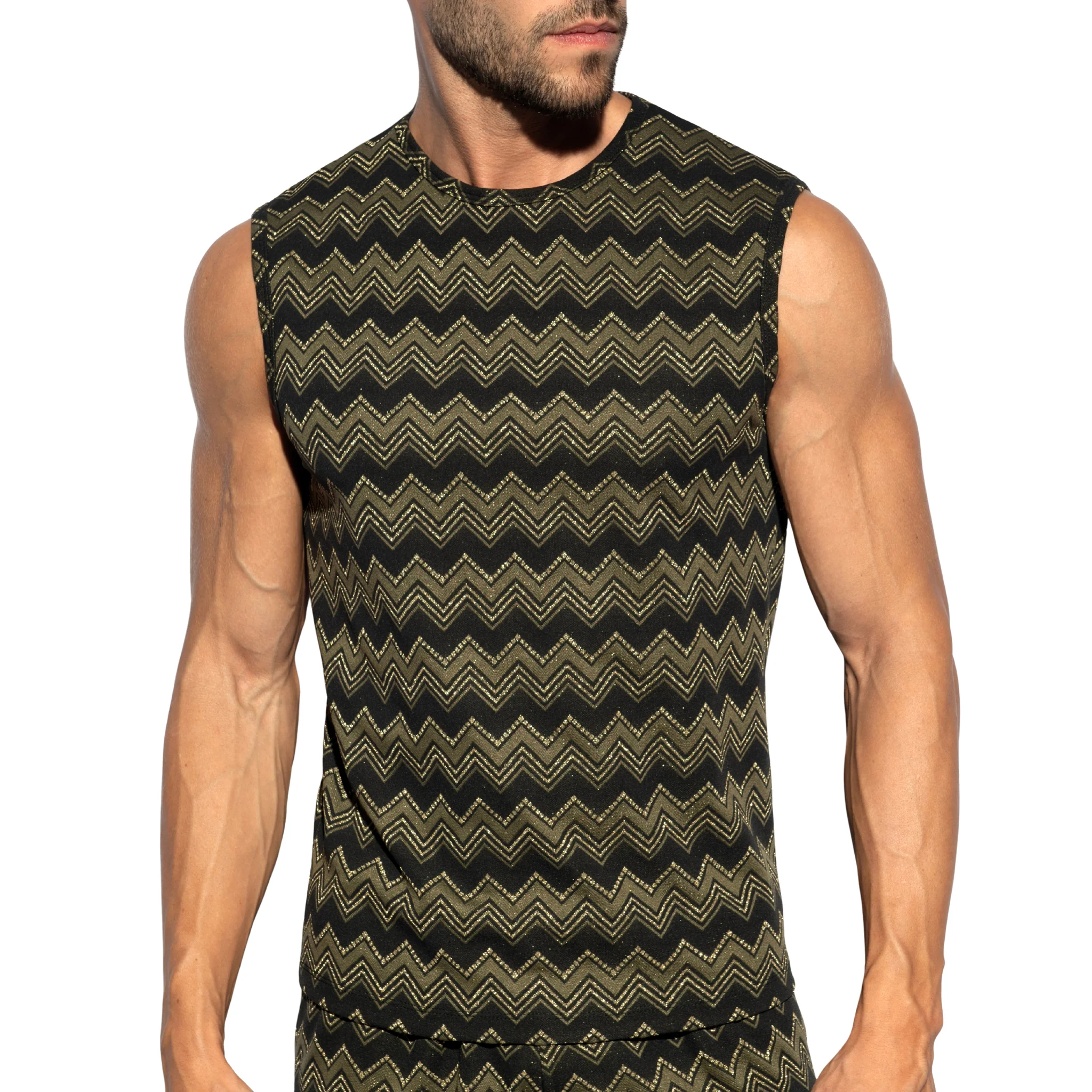 ES Collection Aristo Tank Top Khaki TS359 - Image 2