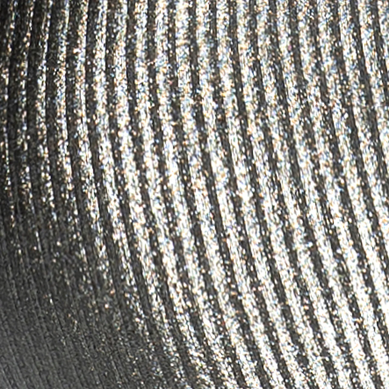 ES Collection Art Deco Metallic Trunk Silver UN598 - Image 4