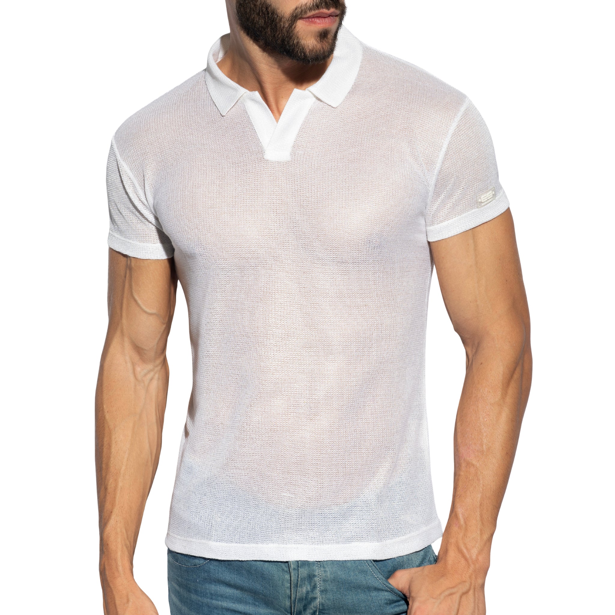 ES Collection Avant-Garde Polo Shirt White POLO37 - Image 2