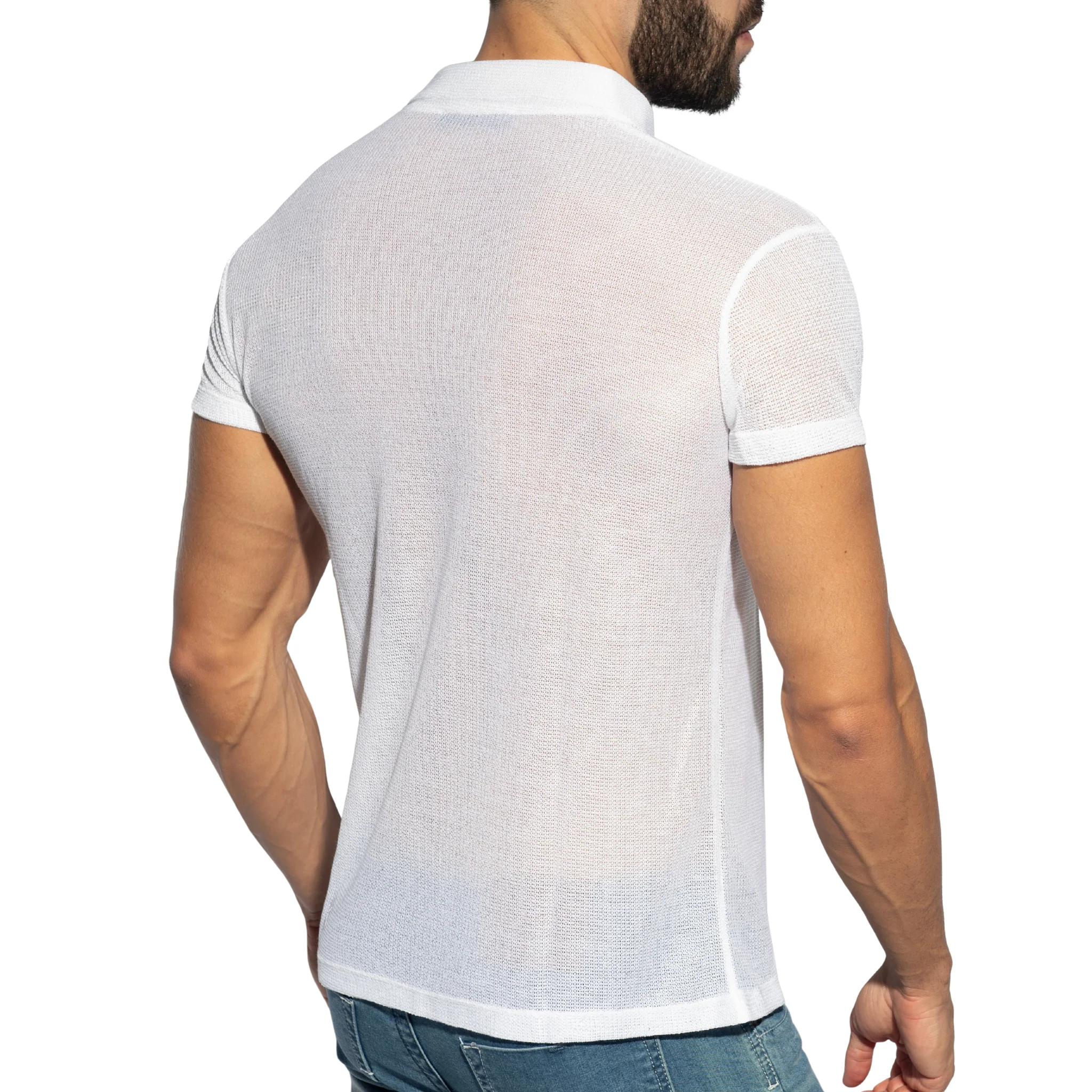 ES Collection Avant-Garde Polo Shirt White POLO37 - Image 3