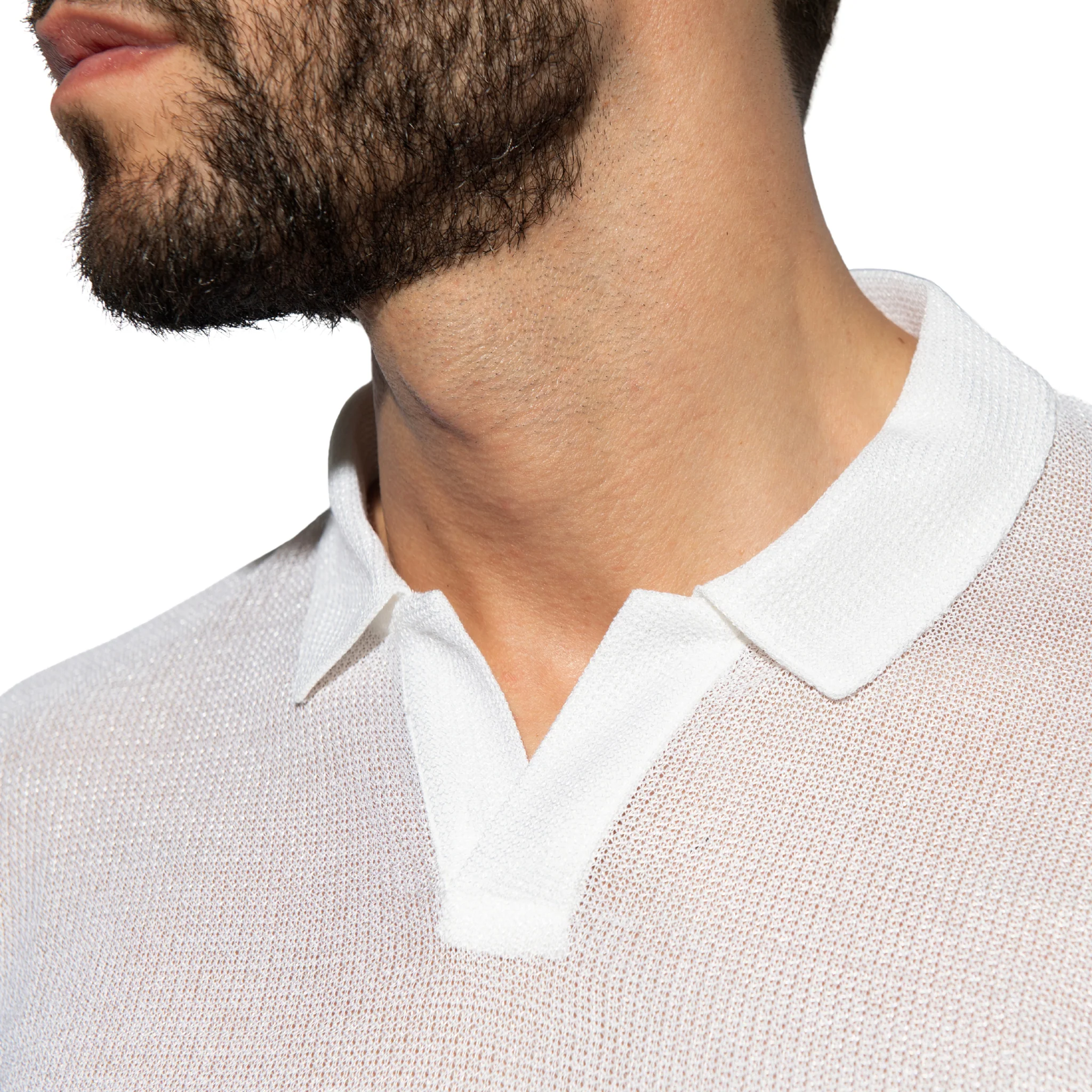 ES Collection Avant-Garde Polo Shirt White POLO37 - Image 4